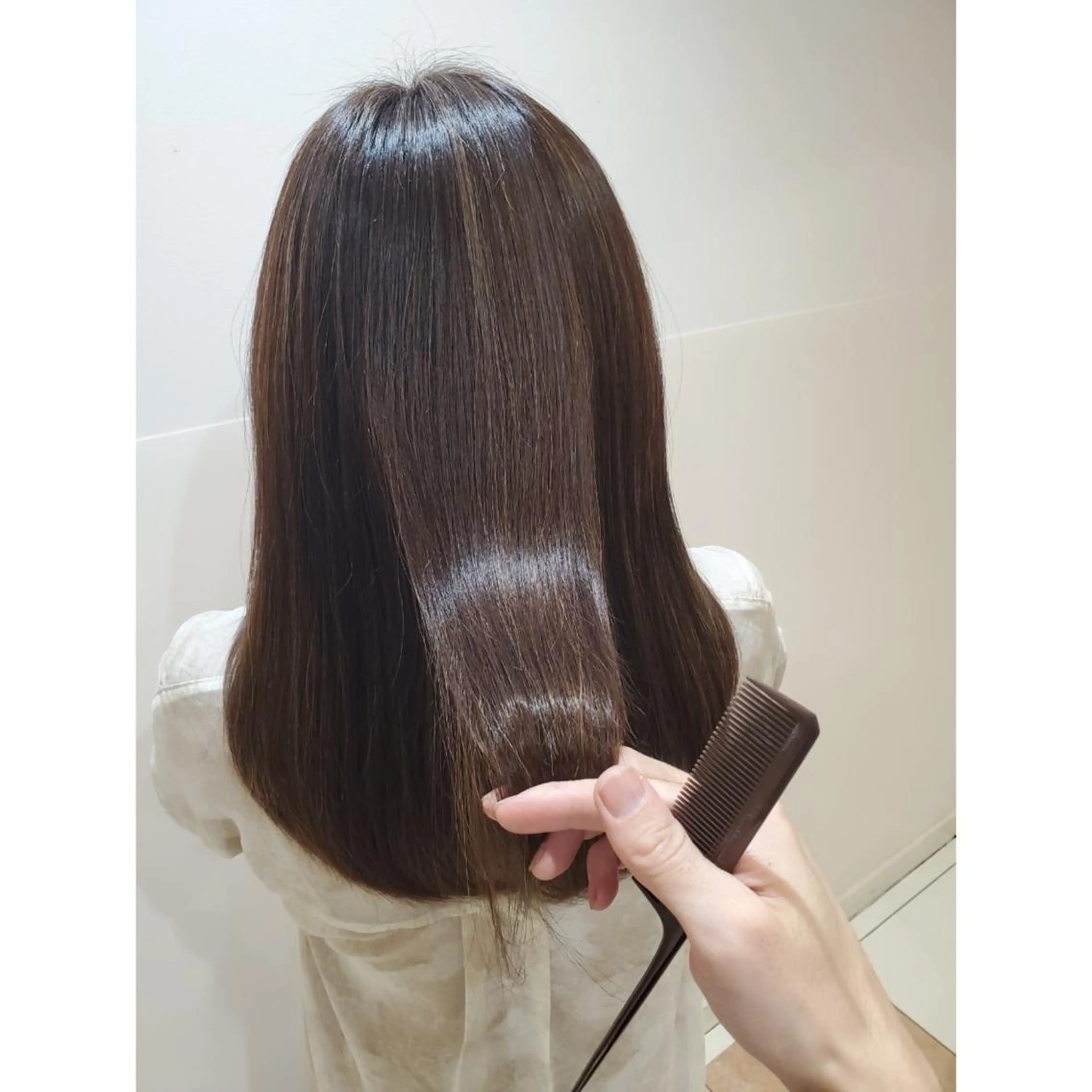 セミロング パーマ 韓国ヘア 🎀中川綾乃🎀のヘアスタイル