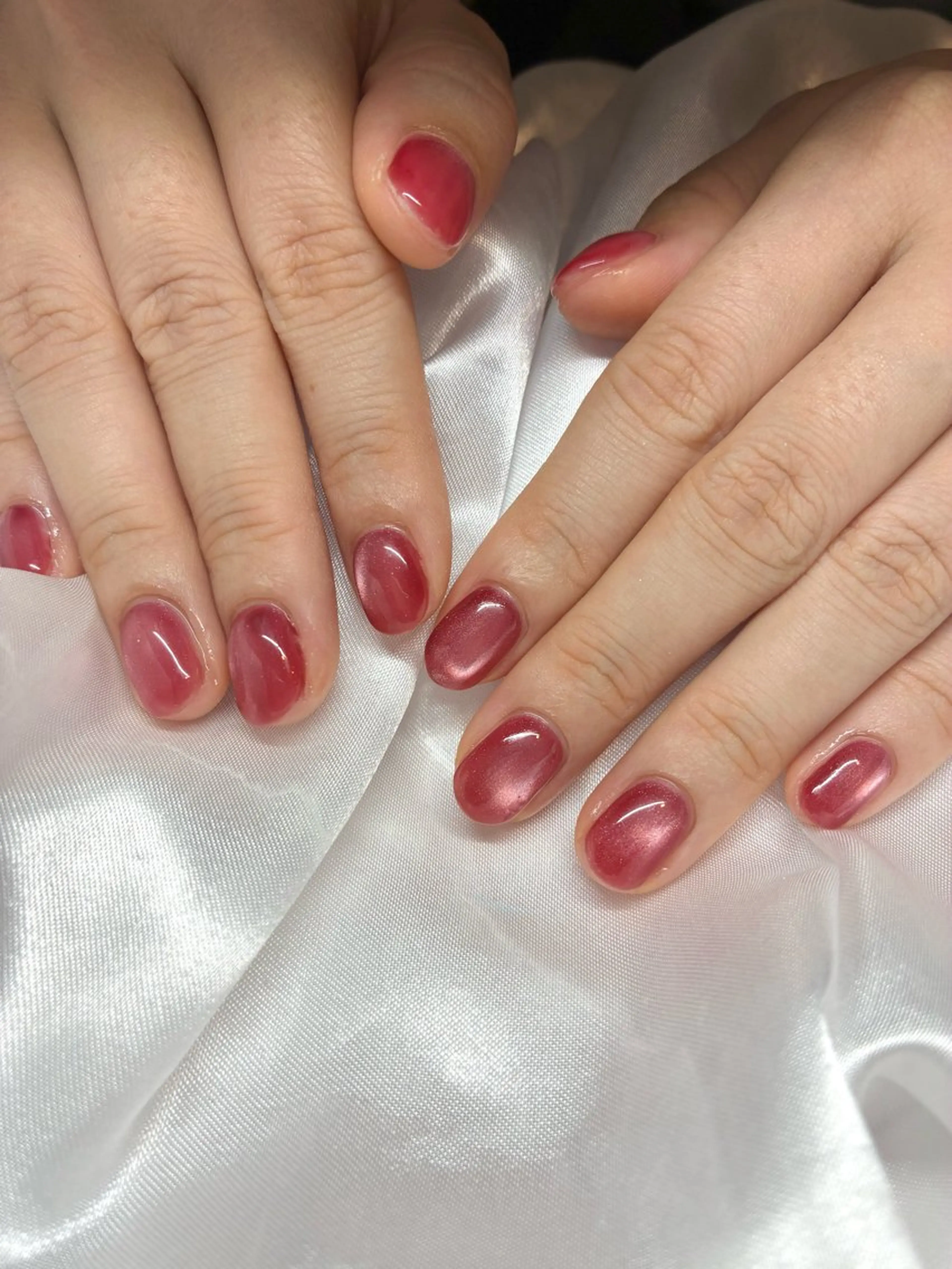 ネイル ジェルネイル マグネットネイル ハンドネイル Nail ヌシん家 AKANEのネイルデザイン