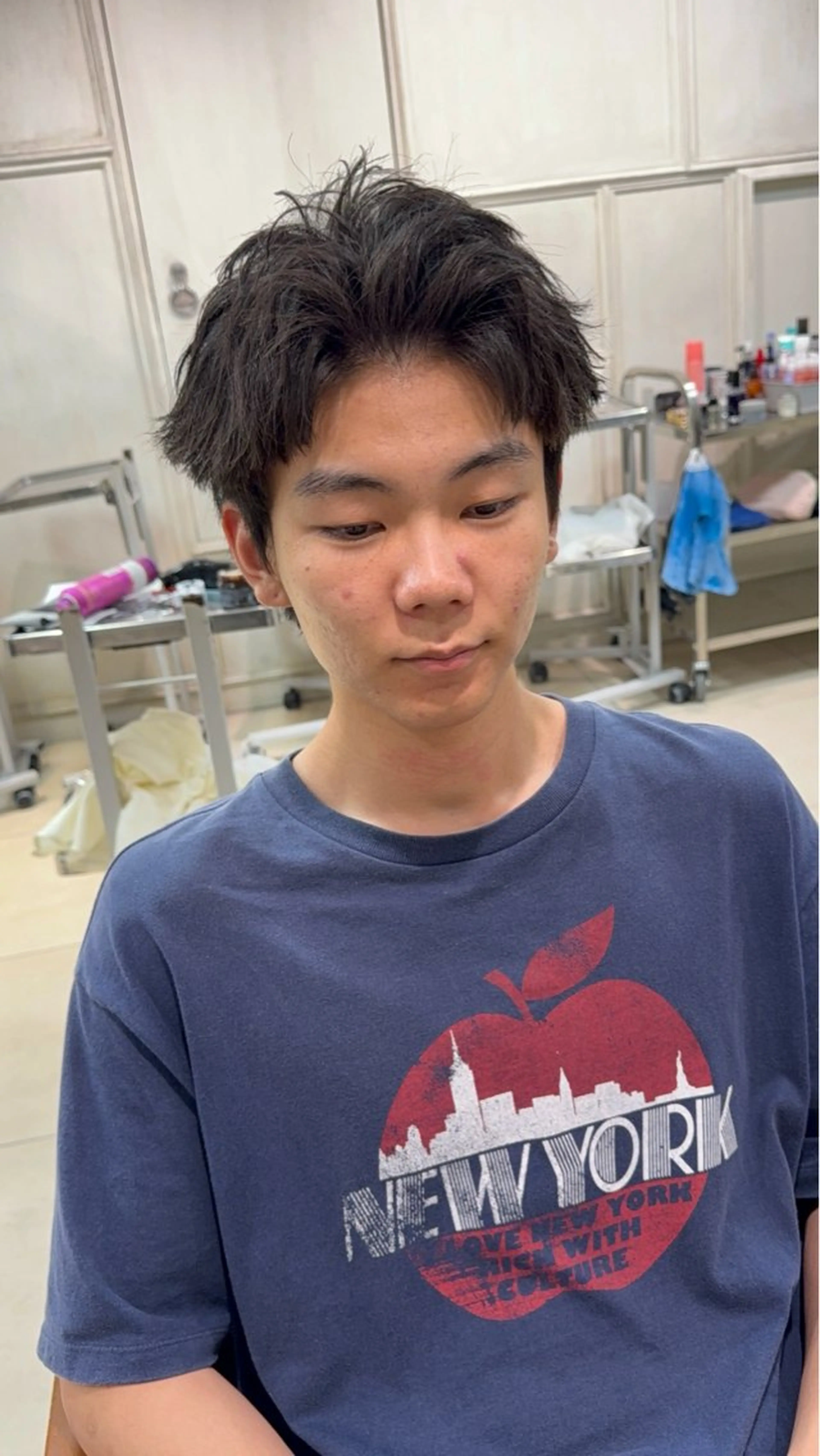 メンズ スパイキーショート 髪質改善/透明感 カラー/カットのヘアスタイル