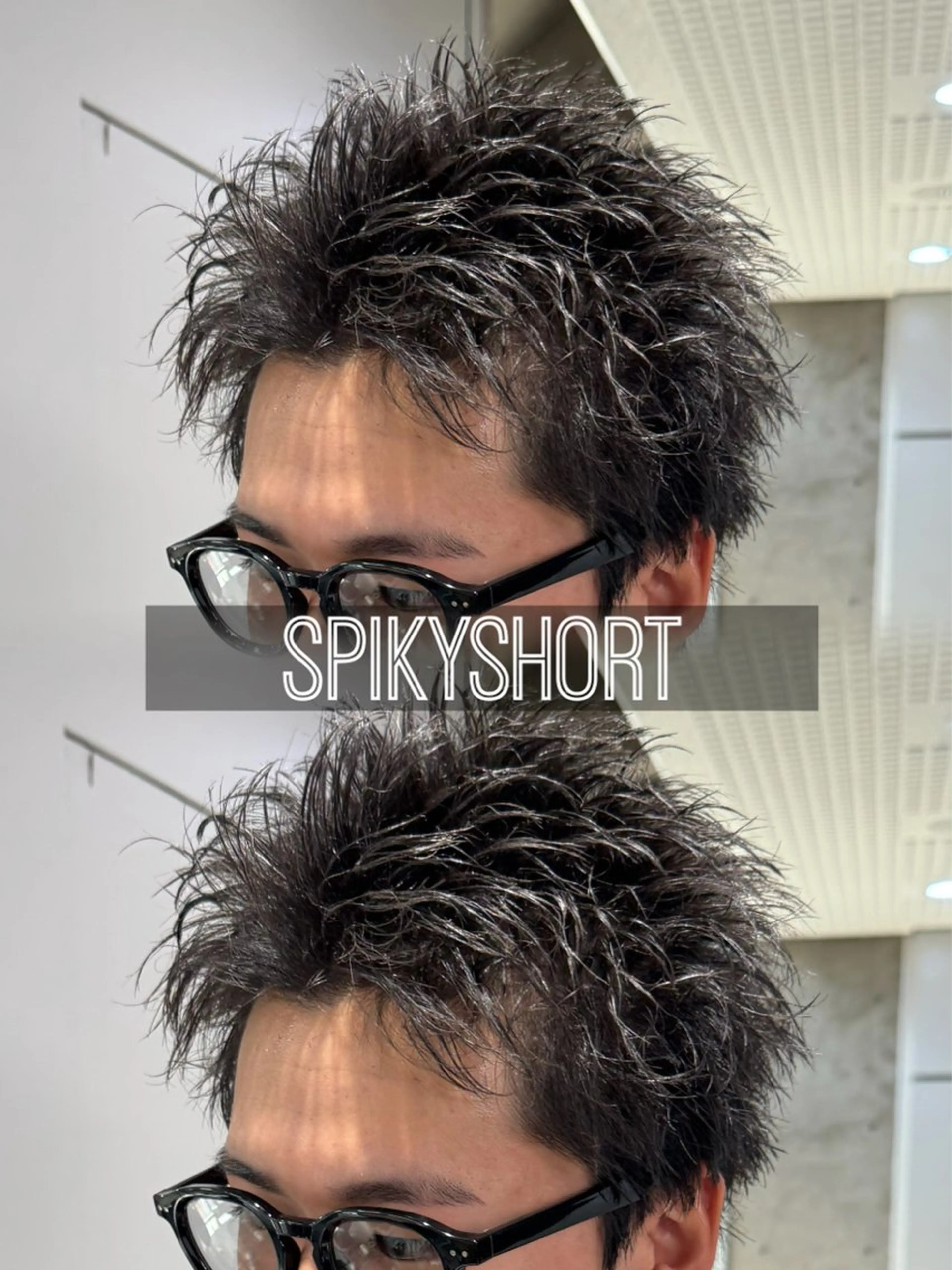 ショート メンズ センターパート フェザーパーマ メンズハイライト メンズメッシュ マッシュ センターパート/フェ ザー🔥SHUYAのヘアスタイル