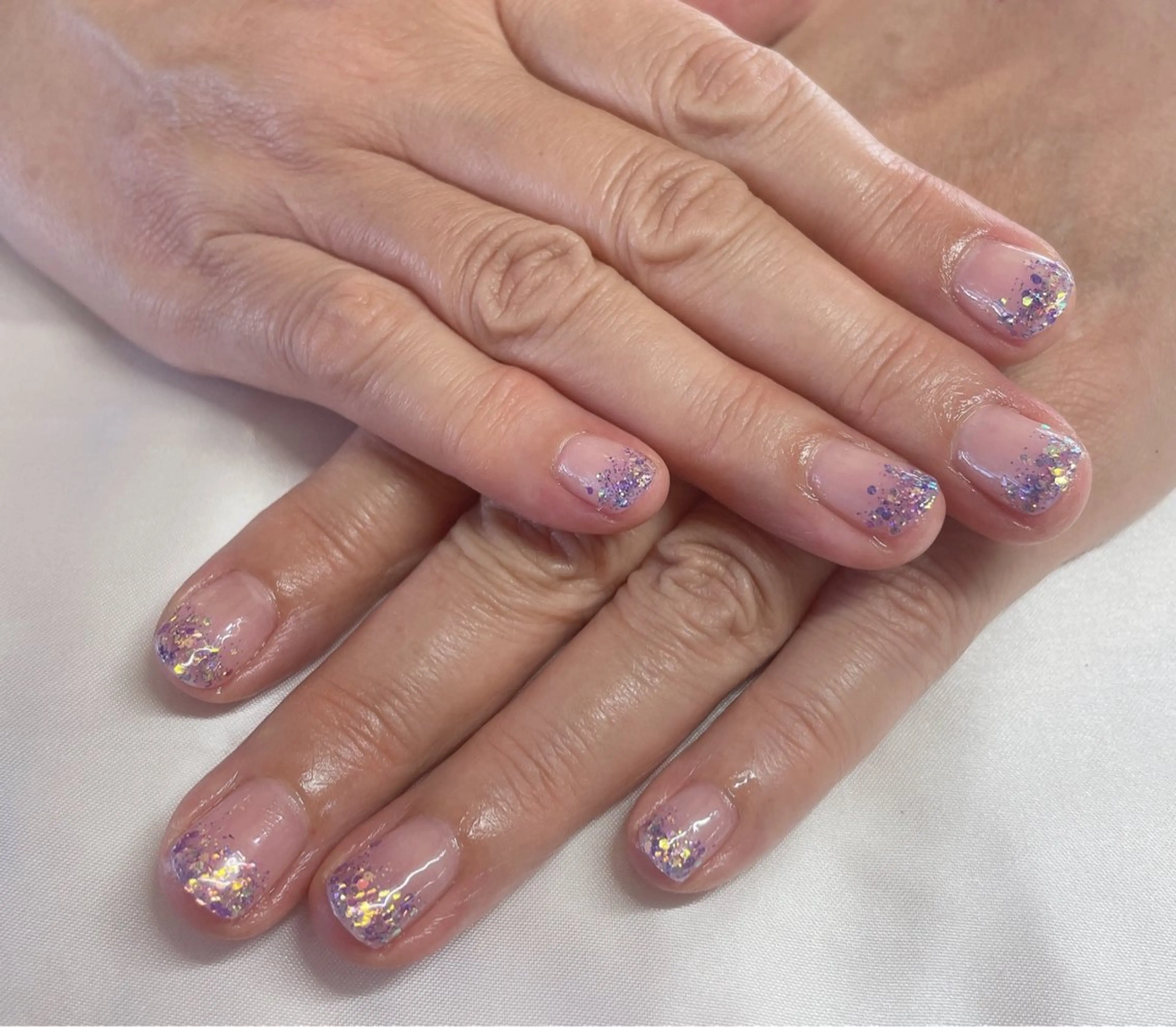 ネイル グラデーション ラメ(グリッター) ラメグラデーション A/C roomのネイルデザイン