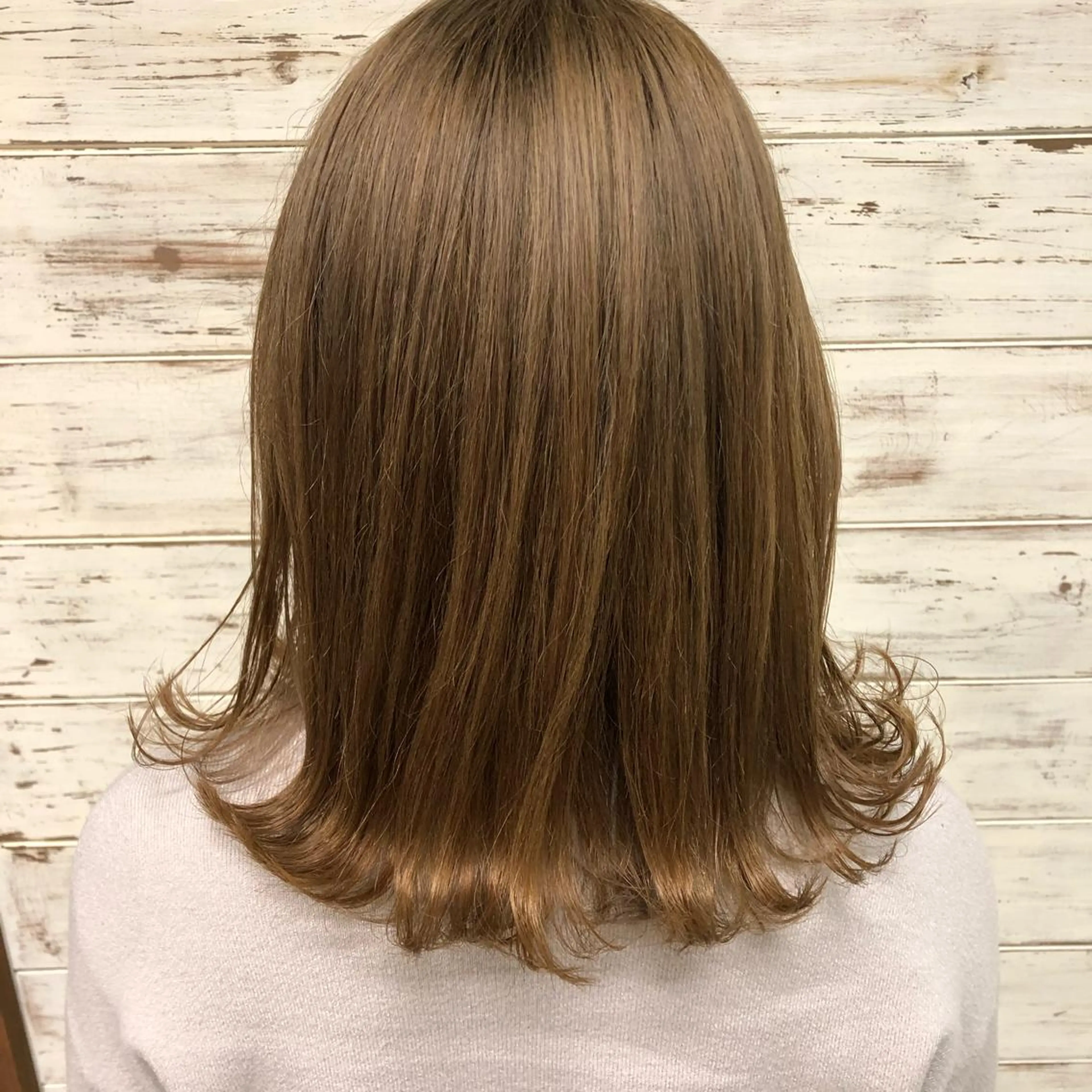 ミディアム カラー 高橋 みく/ minim 暖色のヘアスタイル