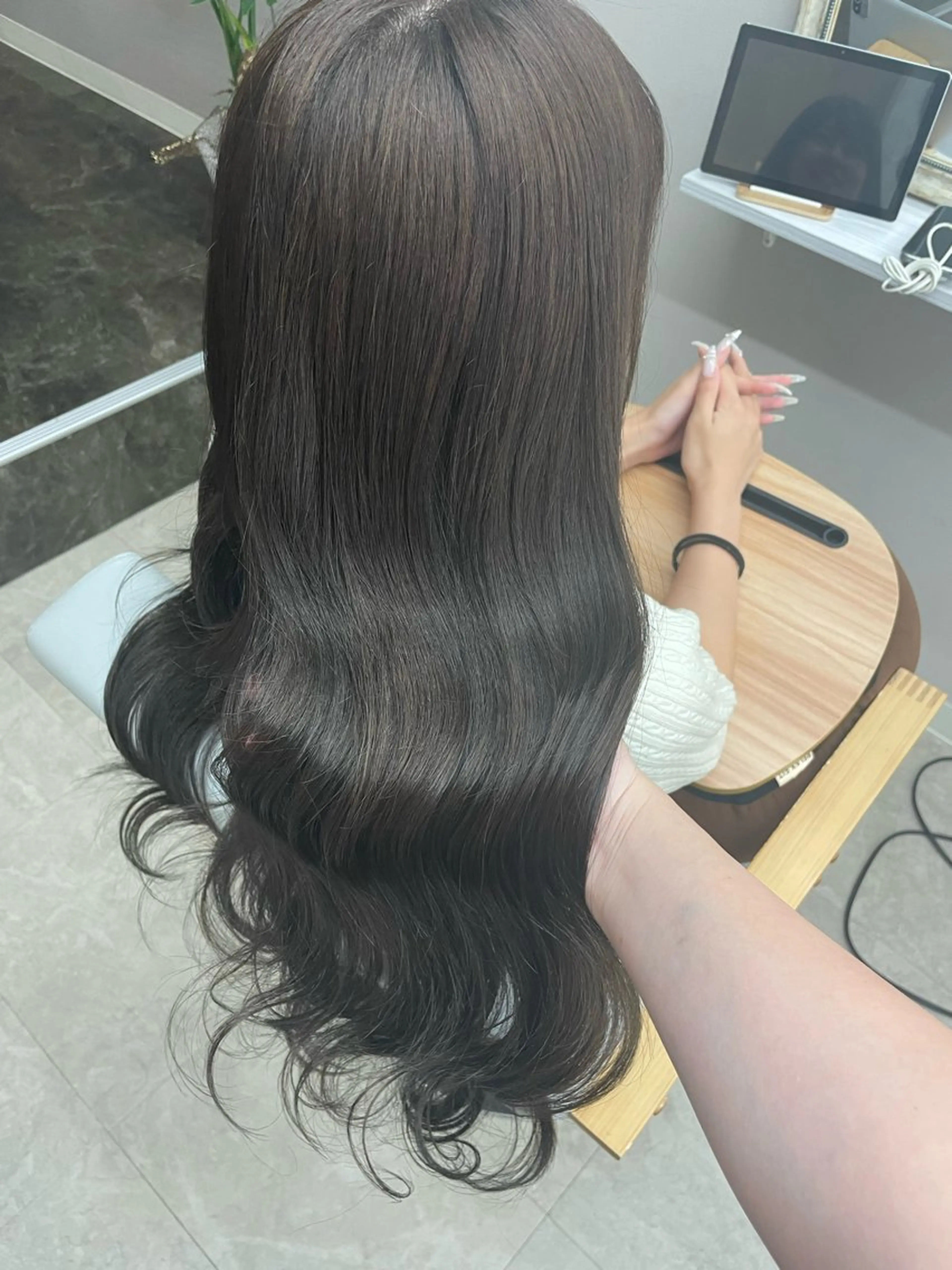 ロング カラー 髪質改善 トリートメント ヘアカラー トリートメント 《luna》 ayaneのヘアスタイル