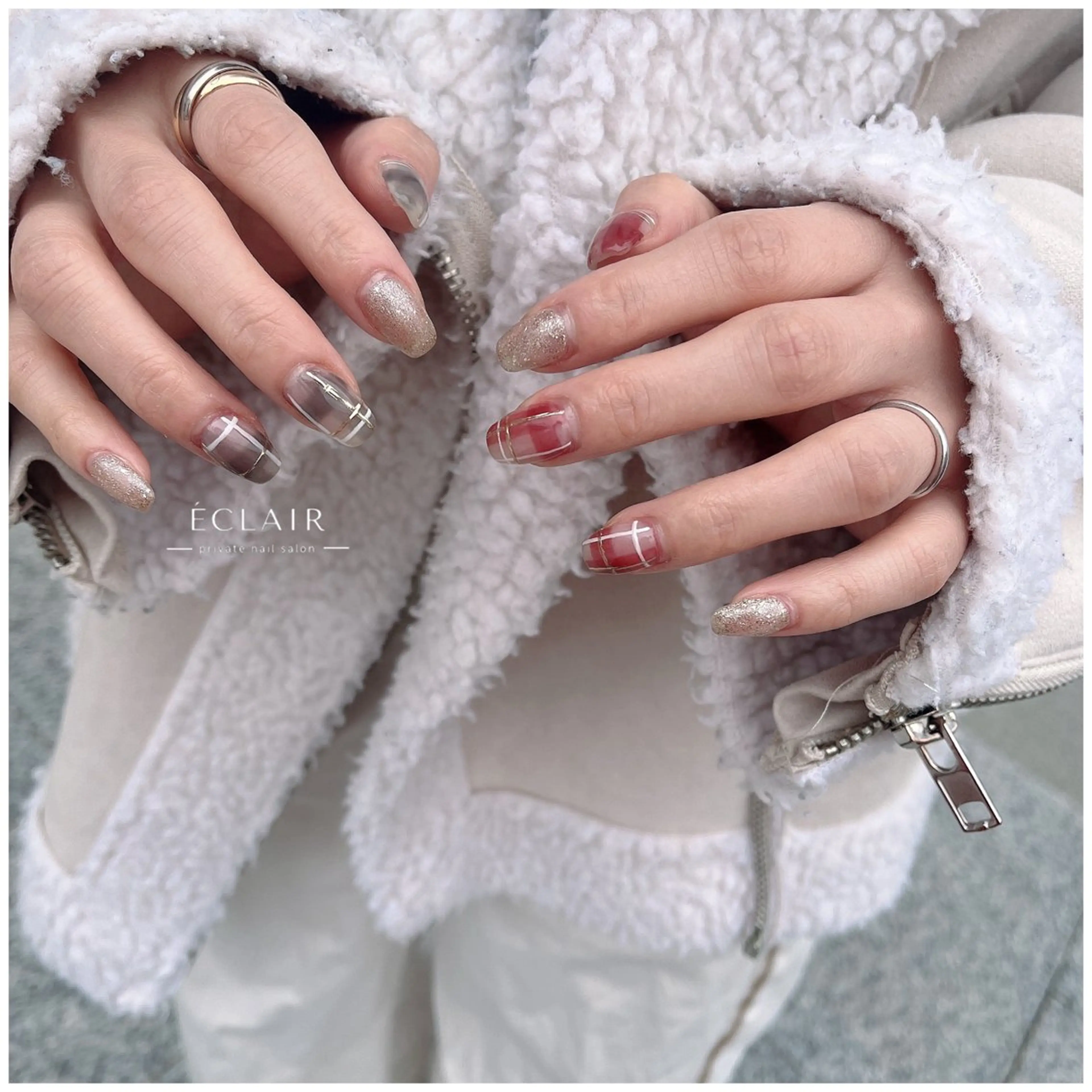 ネイル ハンドネイル - Éclair - hitomiのネイルデザイン