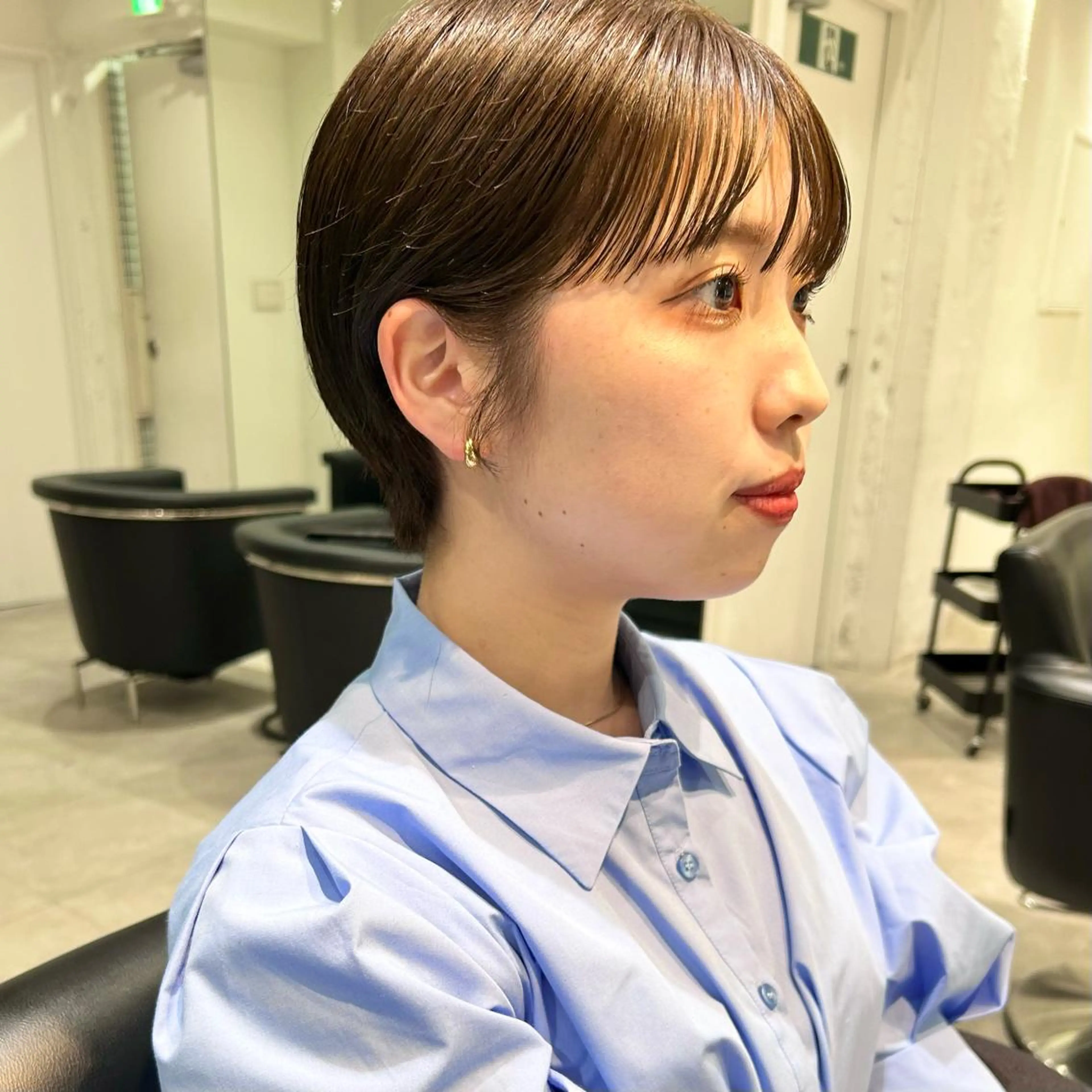 ショート カラー ショートヘア カット ハイトーン/ブリーチ 似合せカット/パーマのヘアスタイル