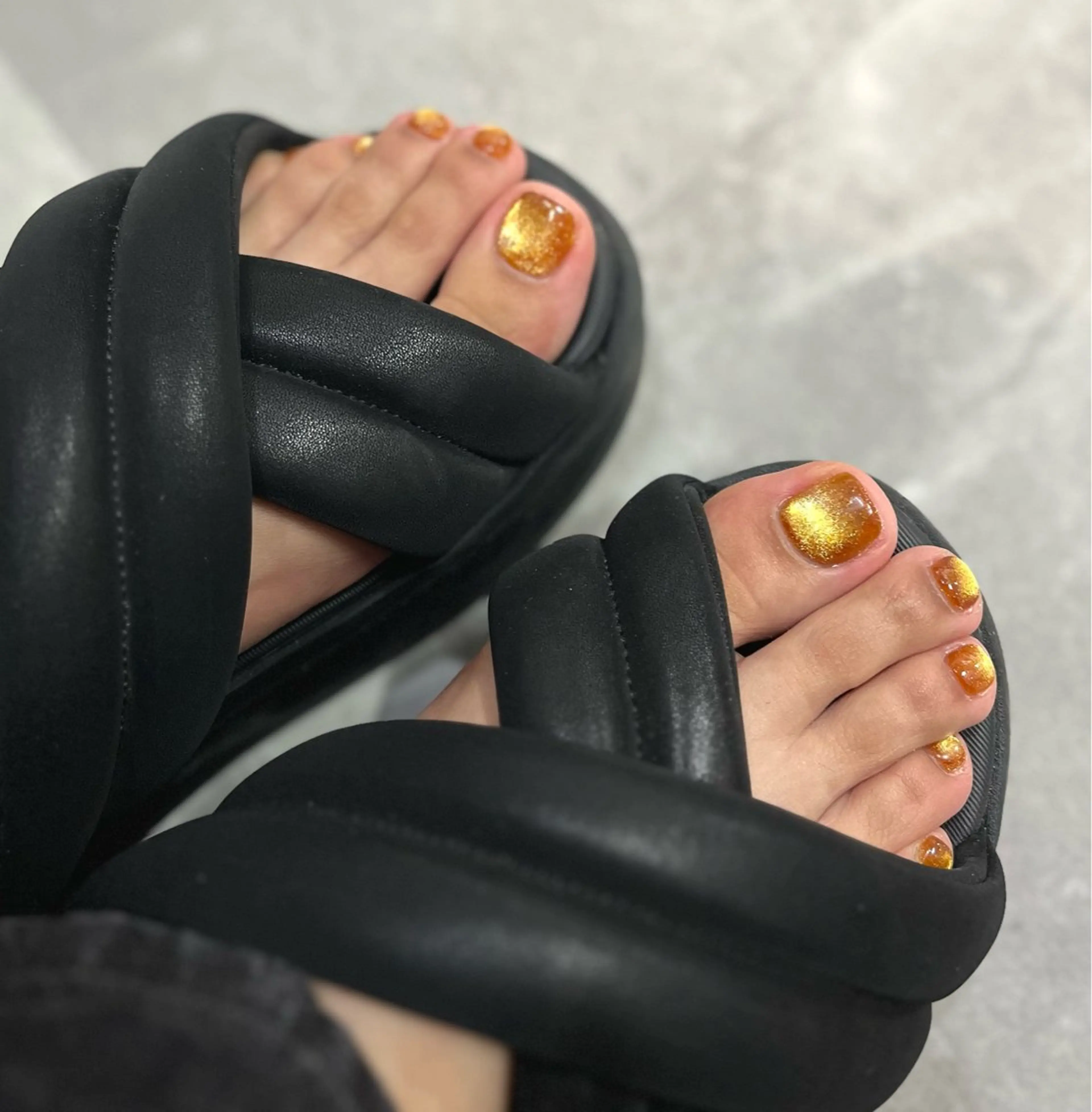 ネイル マグネットネイル フットネイル JUNNAIL ゆあのネイルデザイン