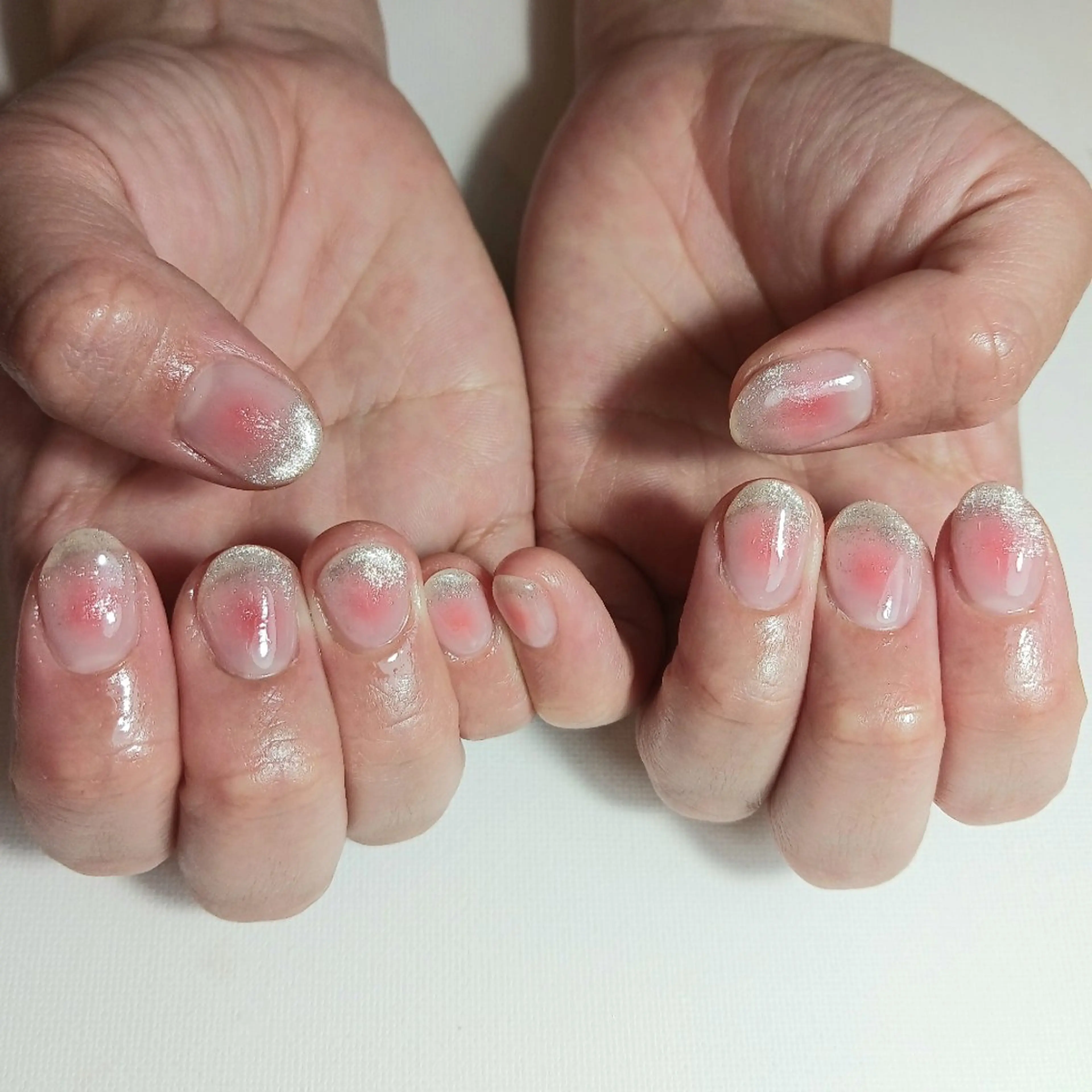 ネイル チークネイル ジェルネイル グラデーション マグネットネイル 持ち込み ハンドネイル owlnail /持込みデザイン専門のネイルデザイン