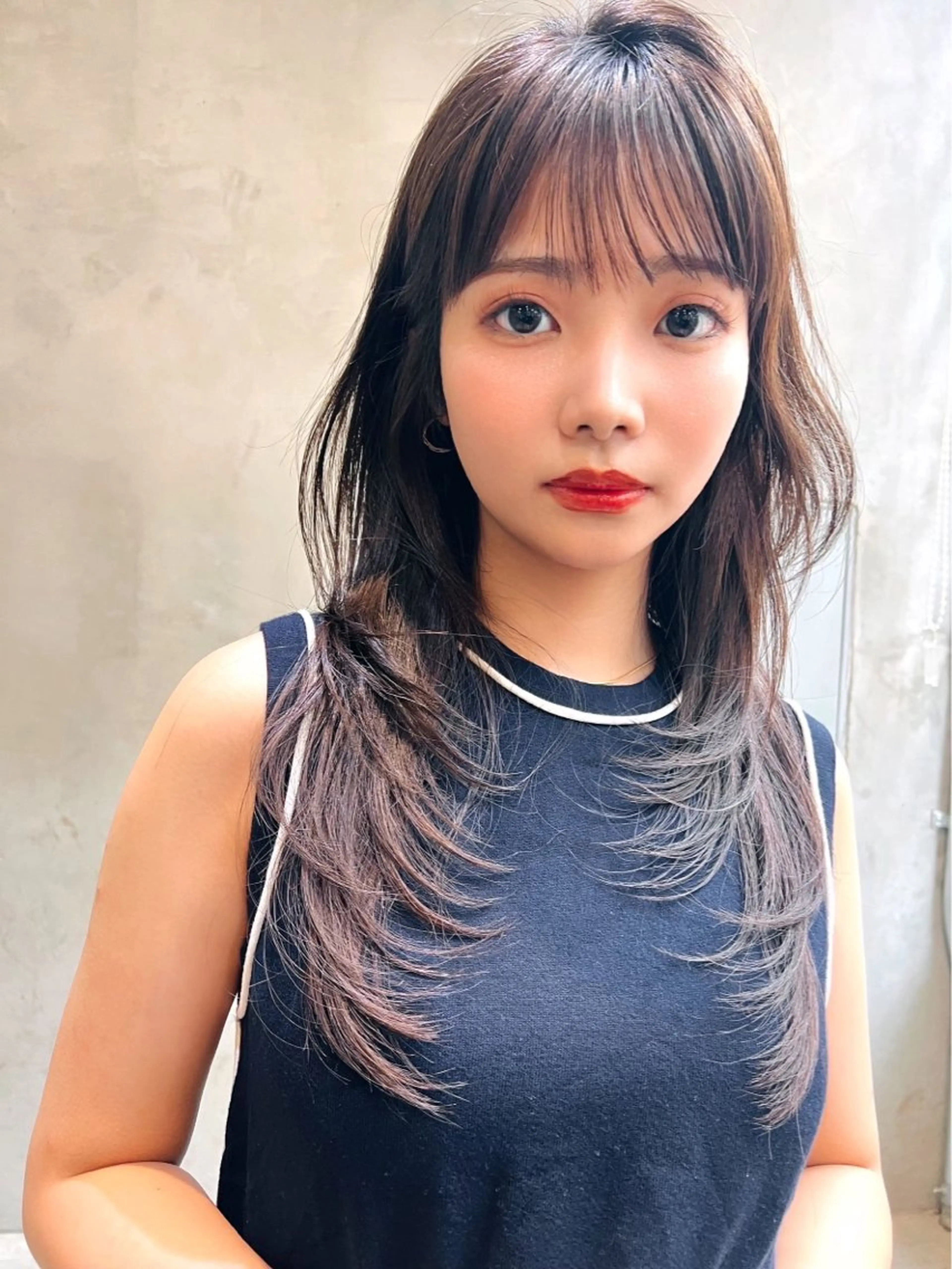 🎄11.12月限定🎄骨格カット×透け感カラー×髪質改善ストレート×3Stepトリートメントの写真