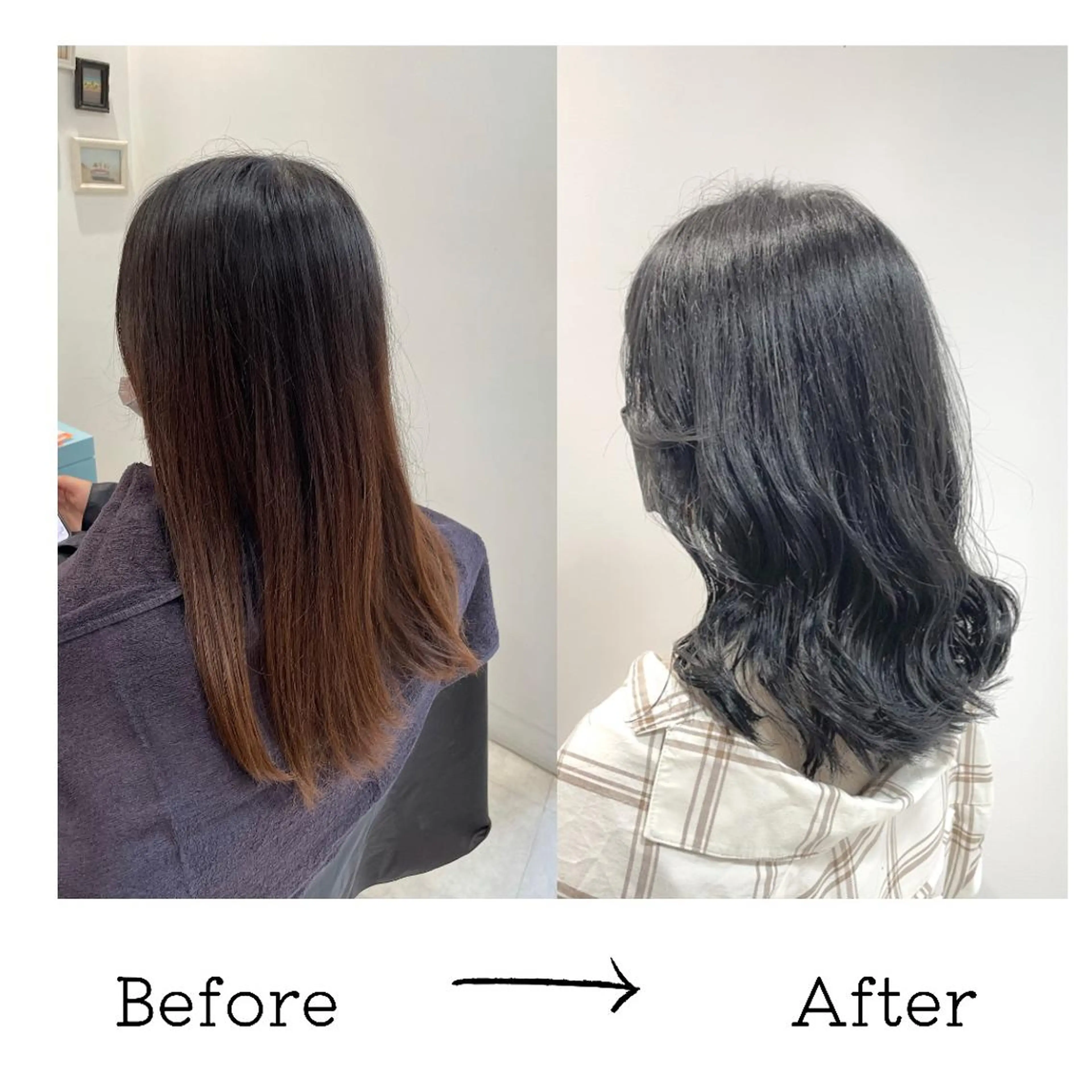 セミロング カラー 似合わせカット 💫小顔カット TAROのヘアスタイル