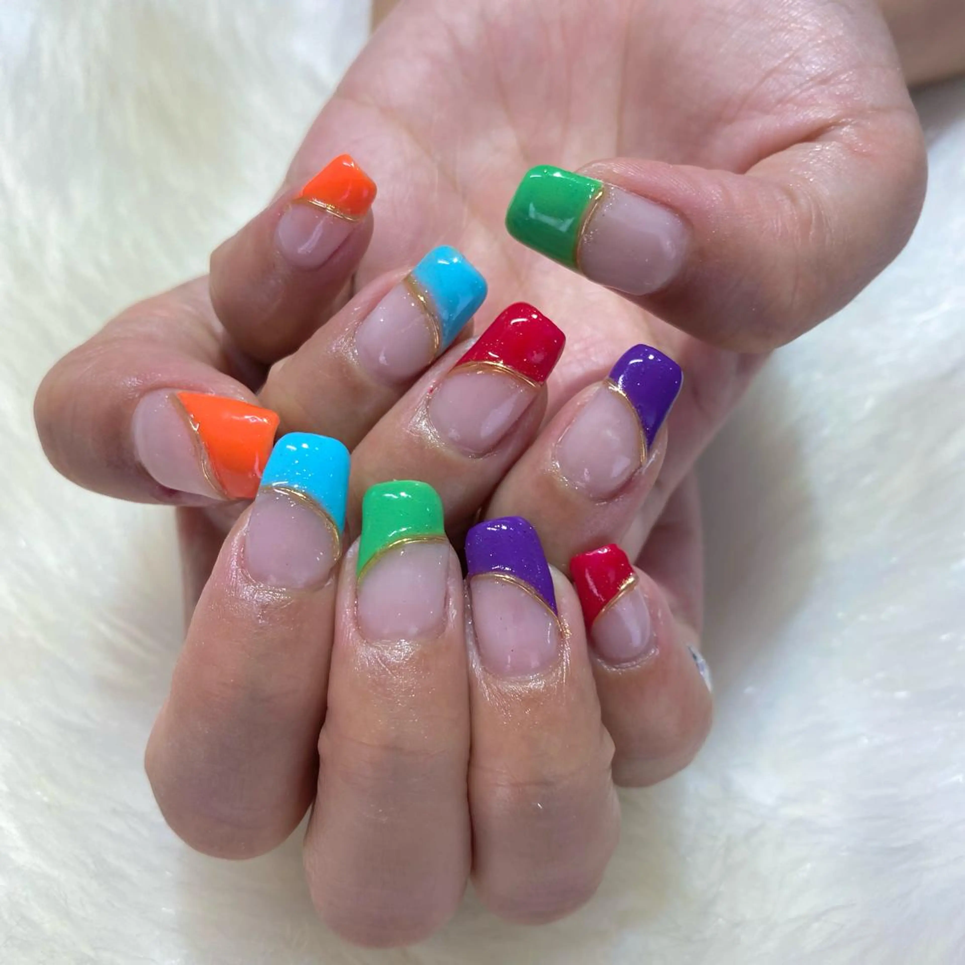 ネイル ハンドネイル Amber21.所属・Nagahama Akariのネイルデザイン