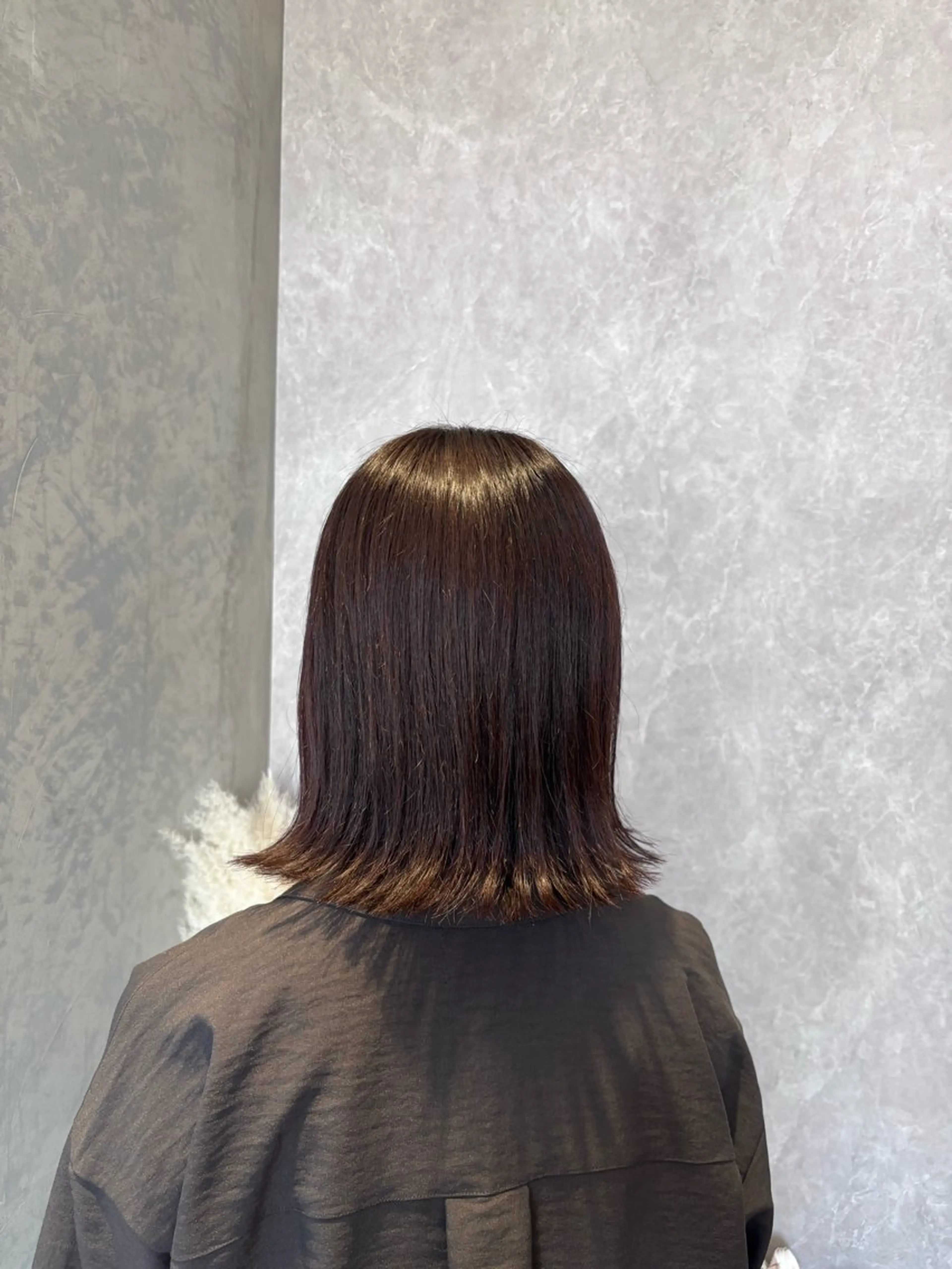 ミディアム カラー ブラウンカラー ナチュラルブラウン トリートメント radiant nakamuraのヘアスタイル