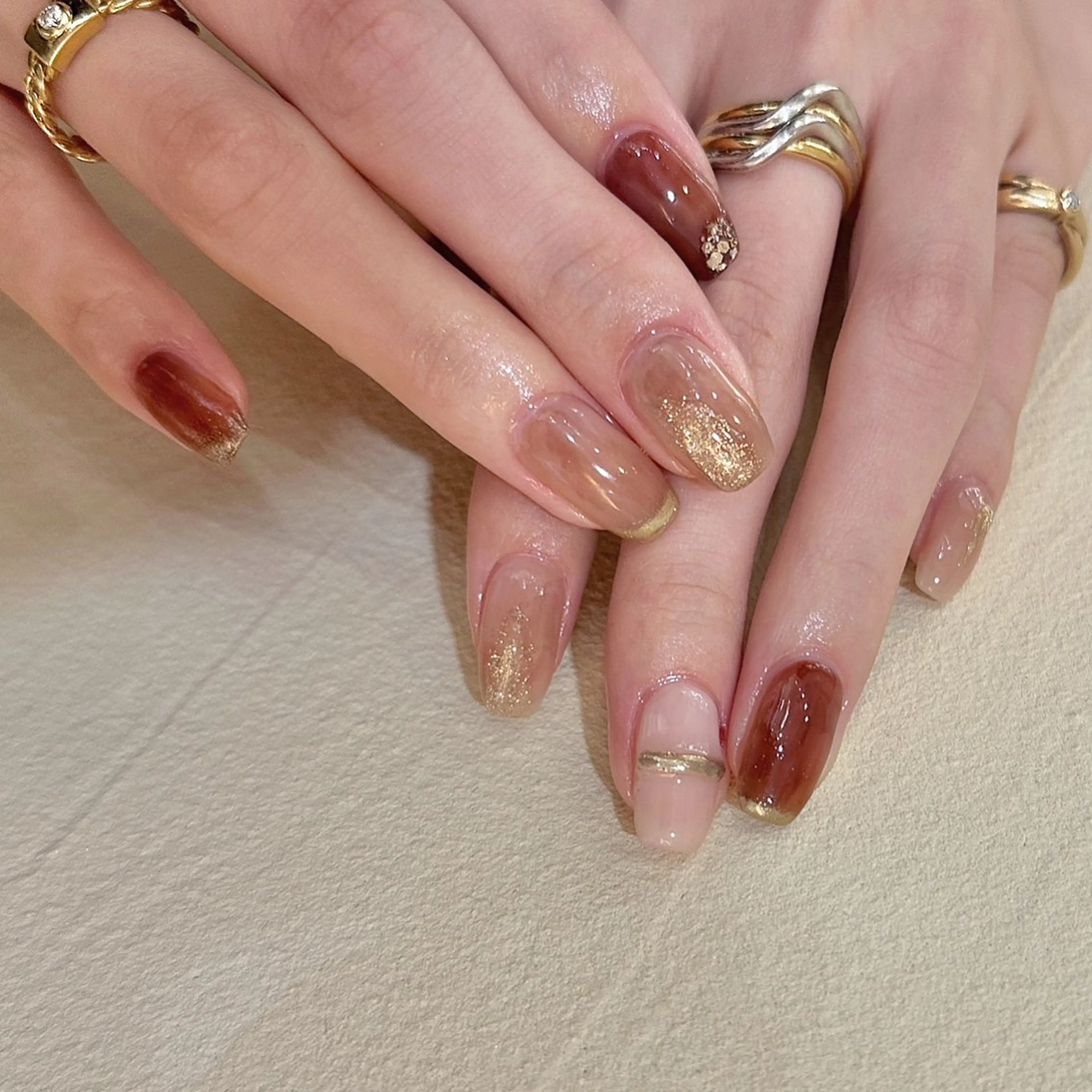 ネイル 𝕄𝕚𝕪𝕦🤍 自由が丘⌇パラジェルのネイルデザイン