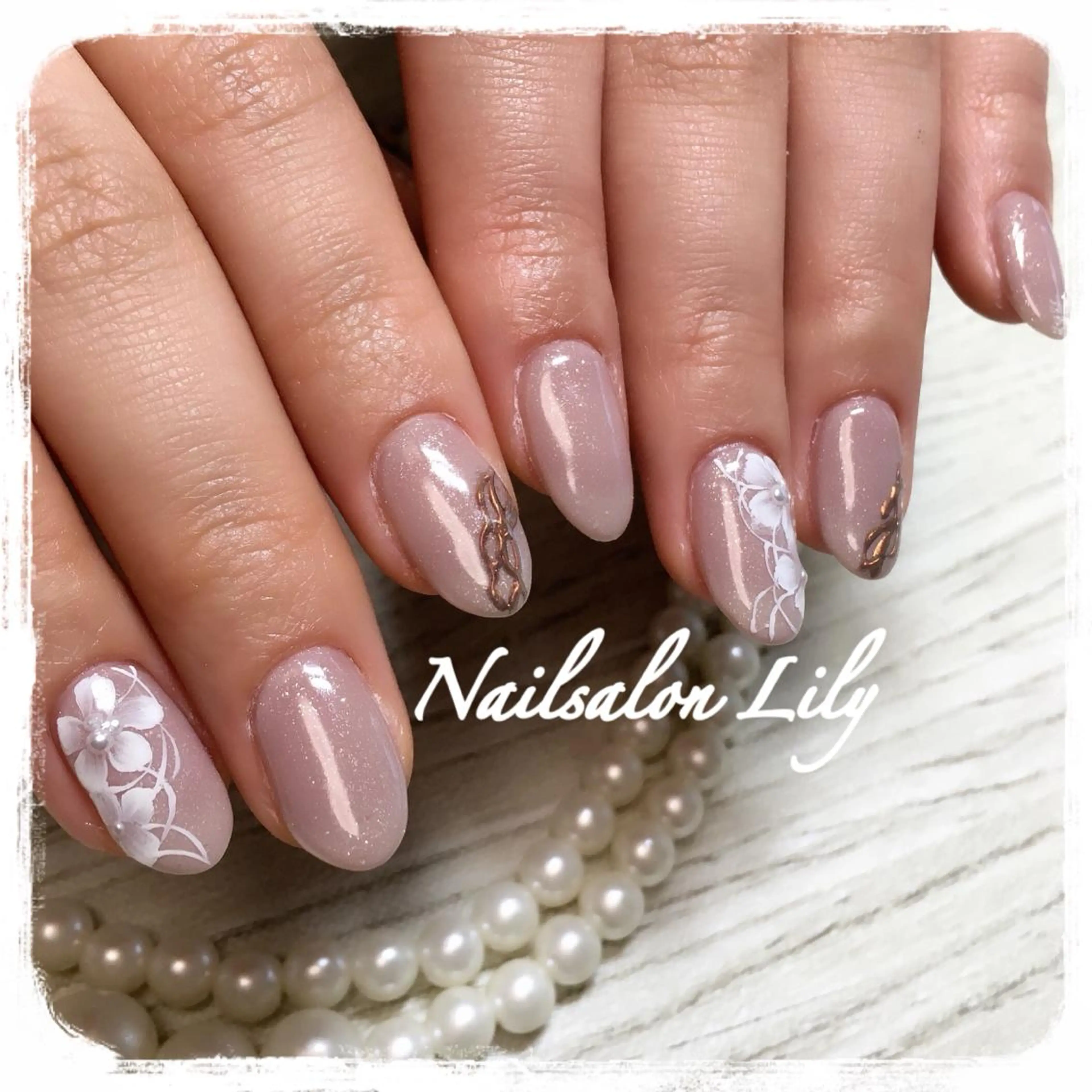 ネイル フラワーネイル 春ネイル Nailsalon Lilyのネイルデザイン