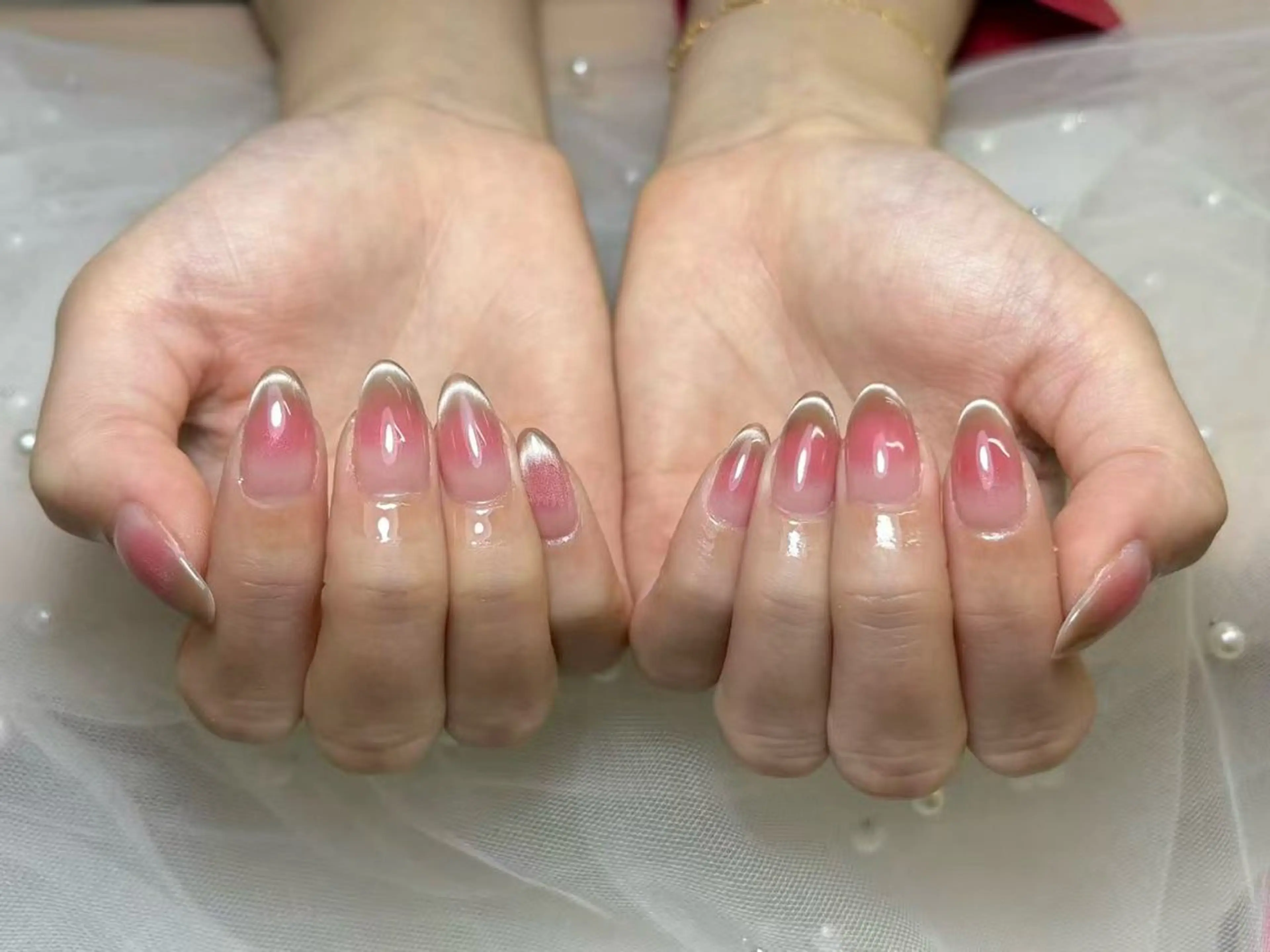 ネイル ワンホンネイル ハンドネイル Chiara 長さだしのネイルデザイン