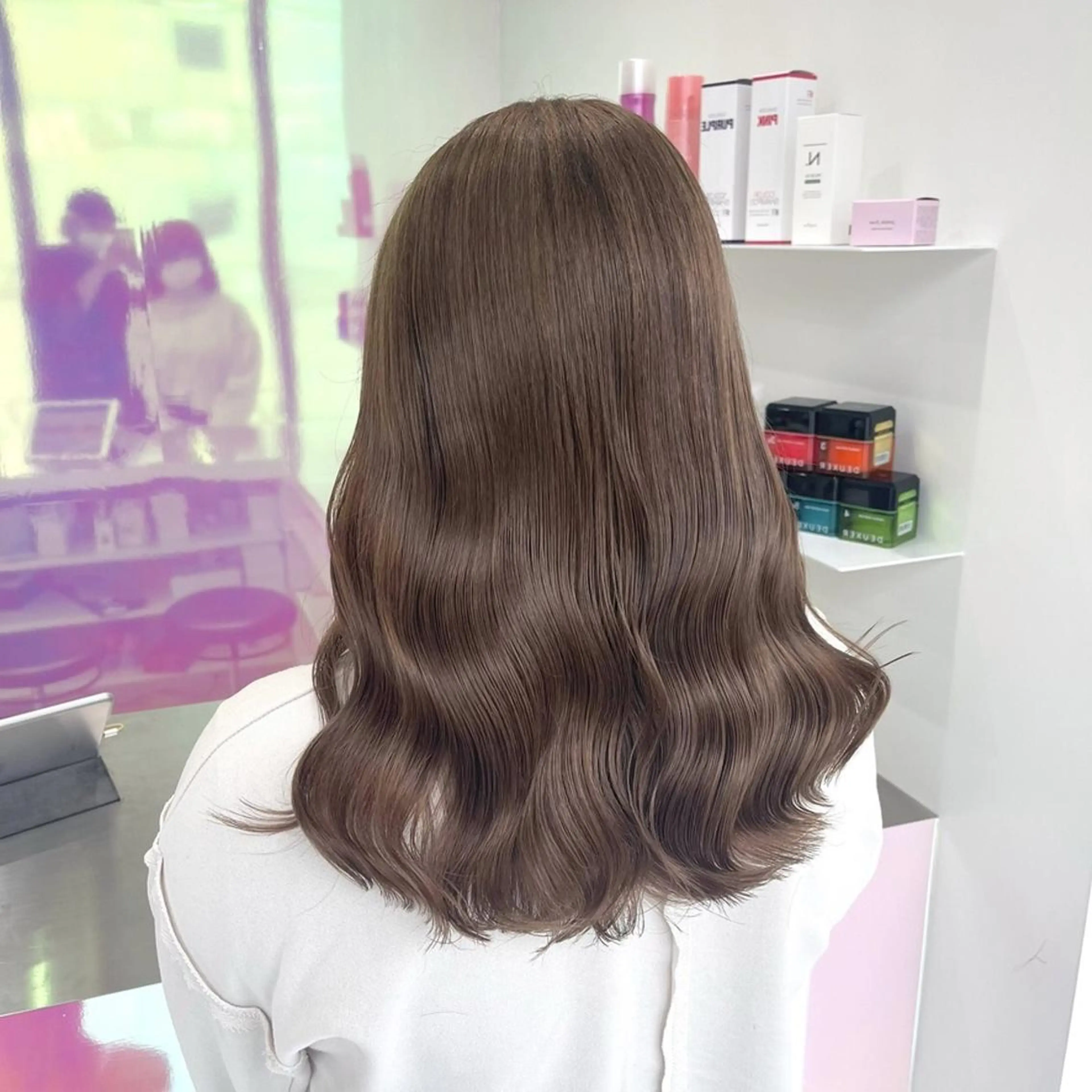 カラー ブリーチなしモテヘア 🤍REN🤍🪄のヘアスタイル