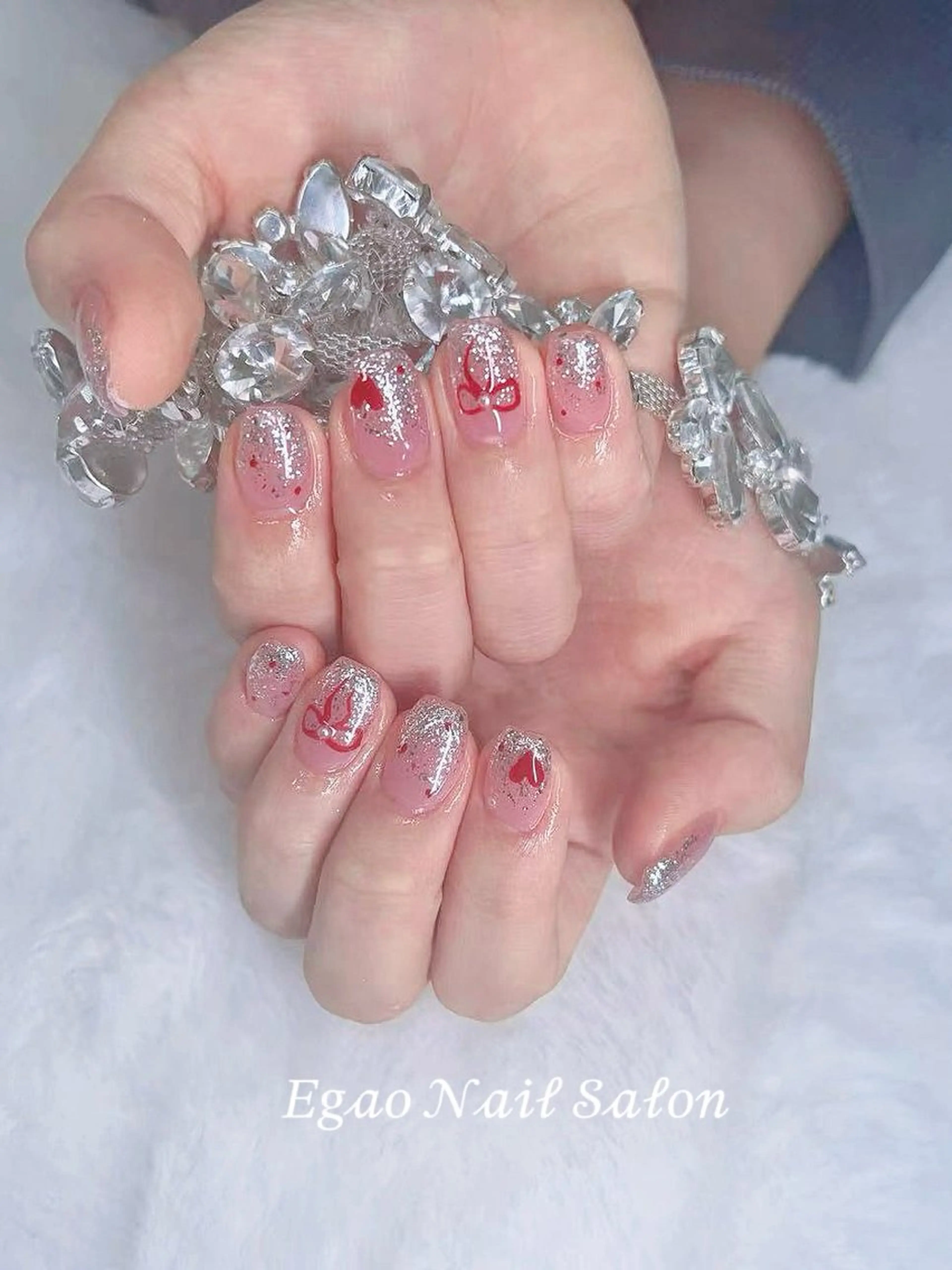 ネイル アートネイル フットネイル フレンチネイル ジェルネイル 持ち込み ハンドネイル Egao Nail Salonのネイルデザイン