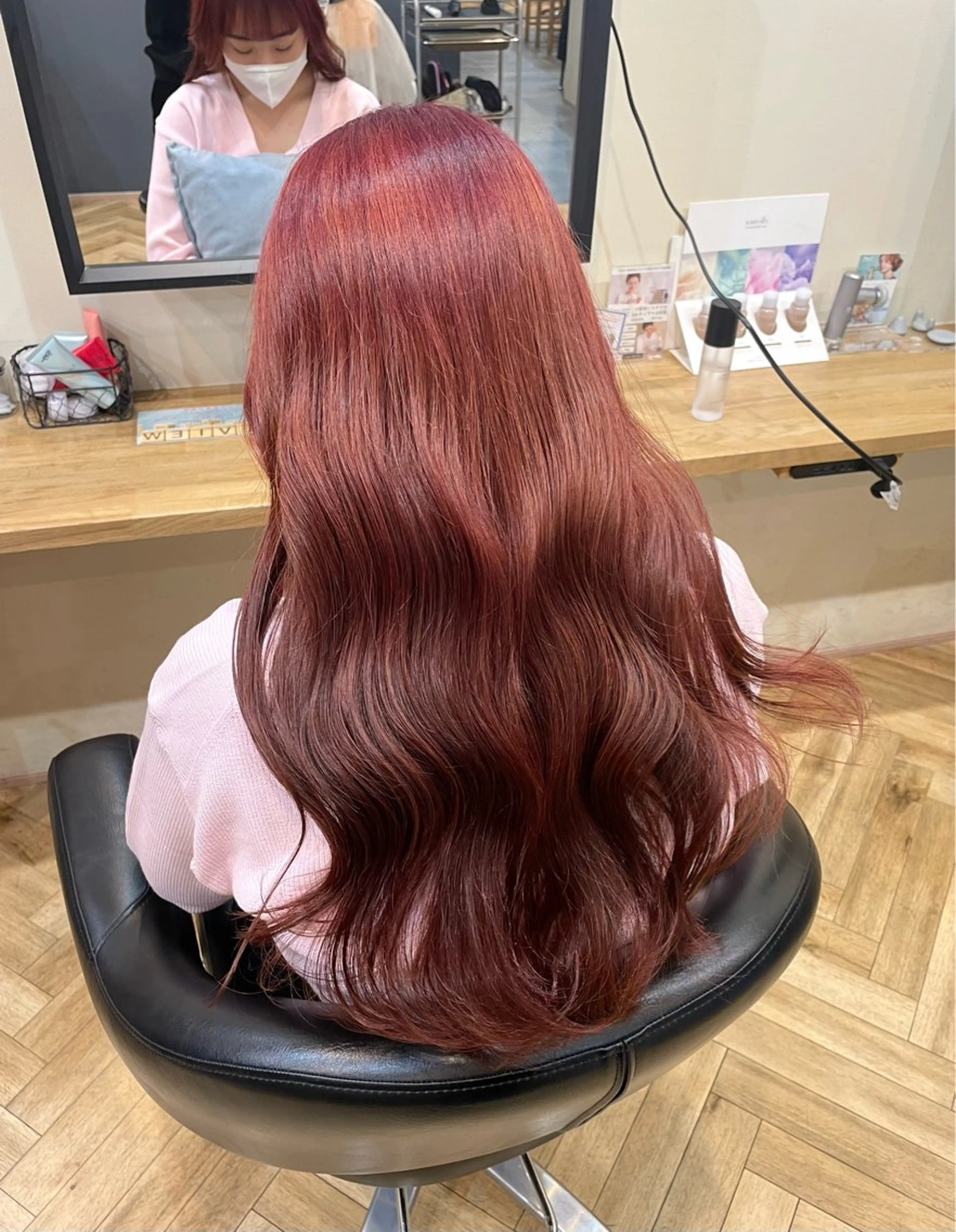 ロング ヘアカラー トリートメント 韓国ヘア/レイヤー 🇰🇷/艶髪/長橋のヘアスタイル