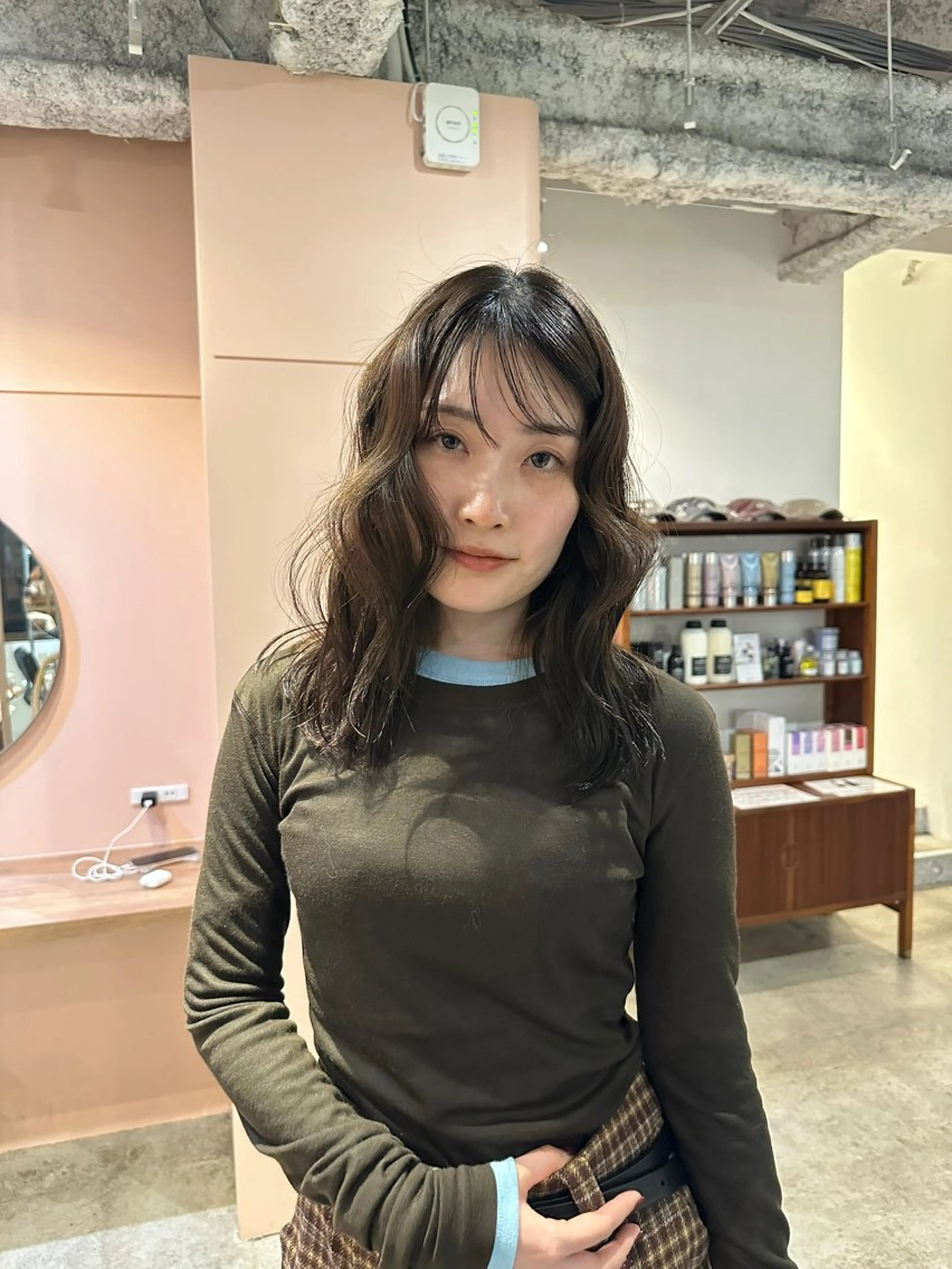 ミディアム カット 🧣misaki 透明感カラー🧣のヘアスタイル