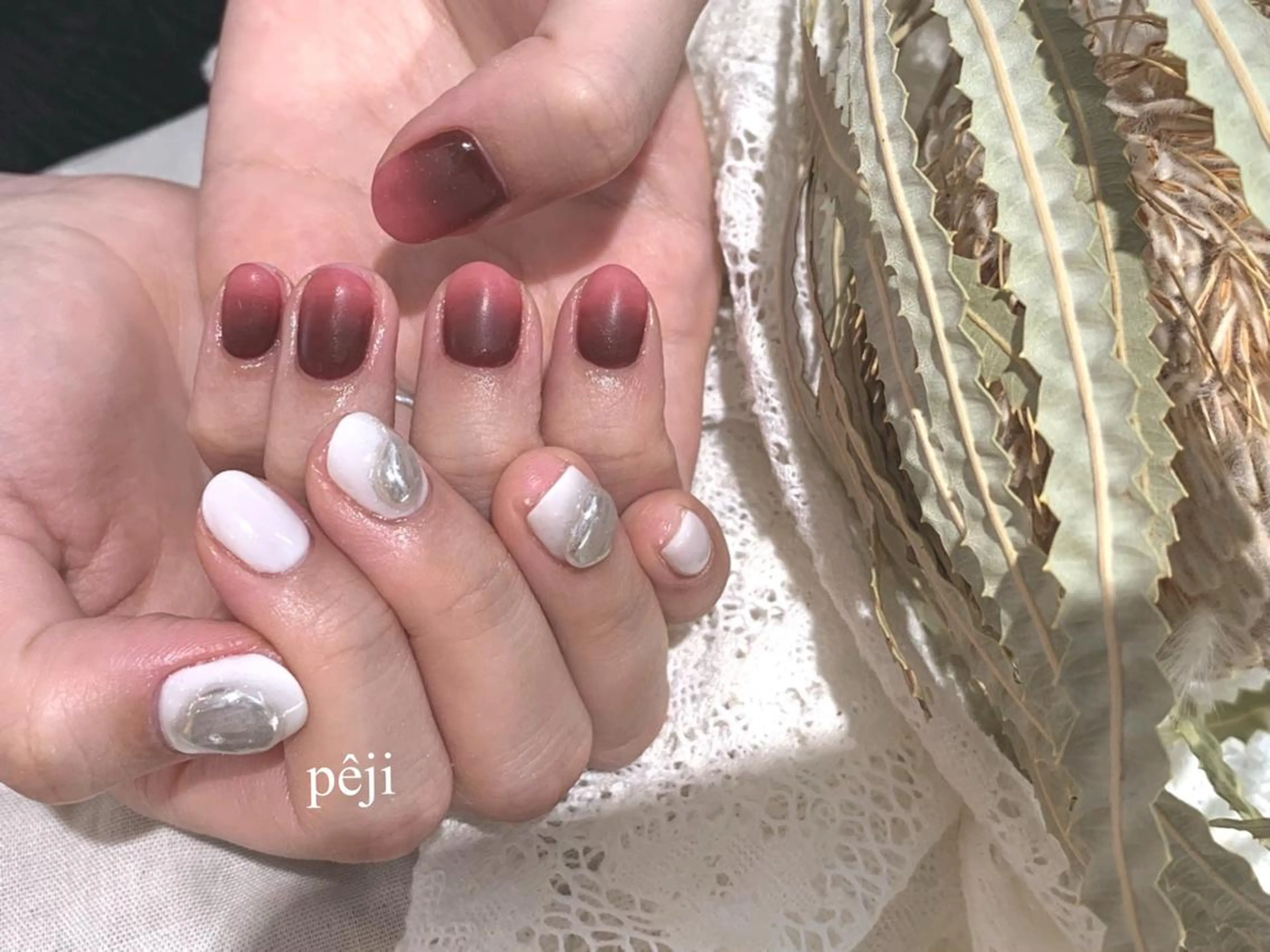 ショート m kaori𓃟のネイルデザイン