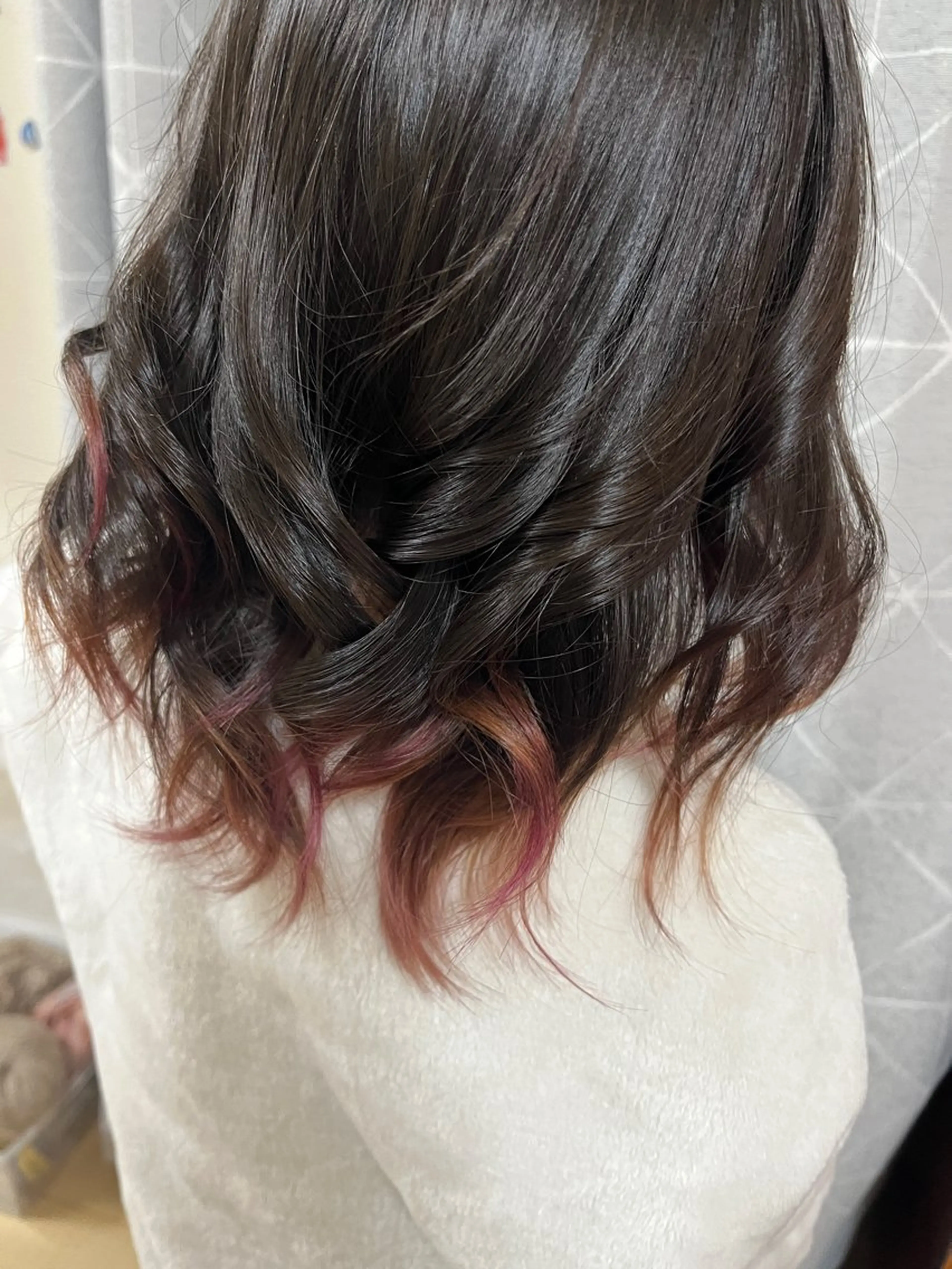 ミディアム カラー ヘアカラー 鈴木 知希のヘアスタイル