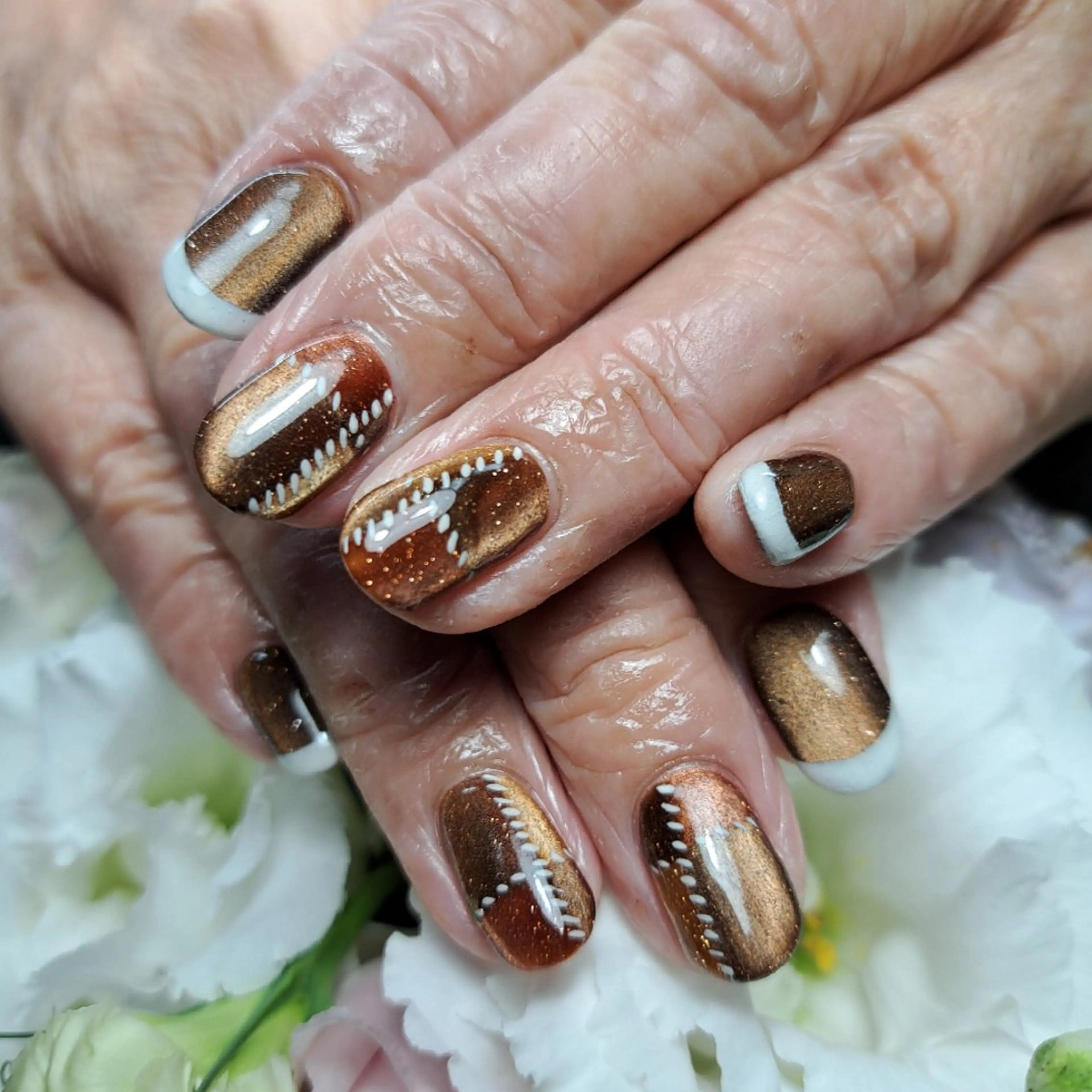 ネイル フラッシュネイル フレンチネイル HAYASHI  Nのネイルデザイン