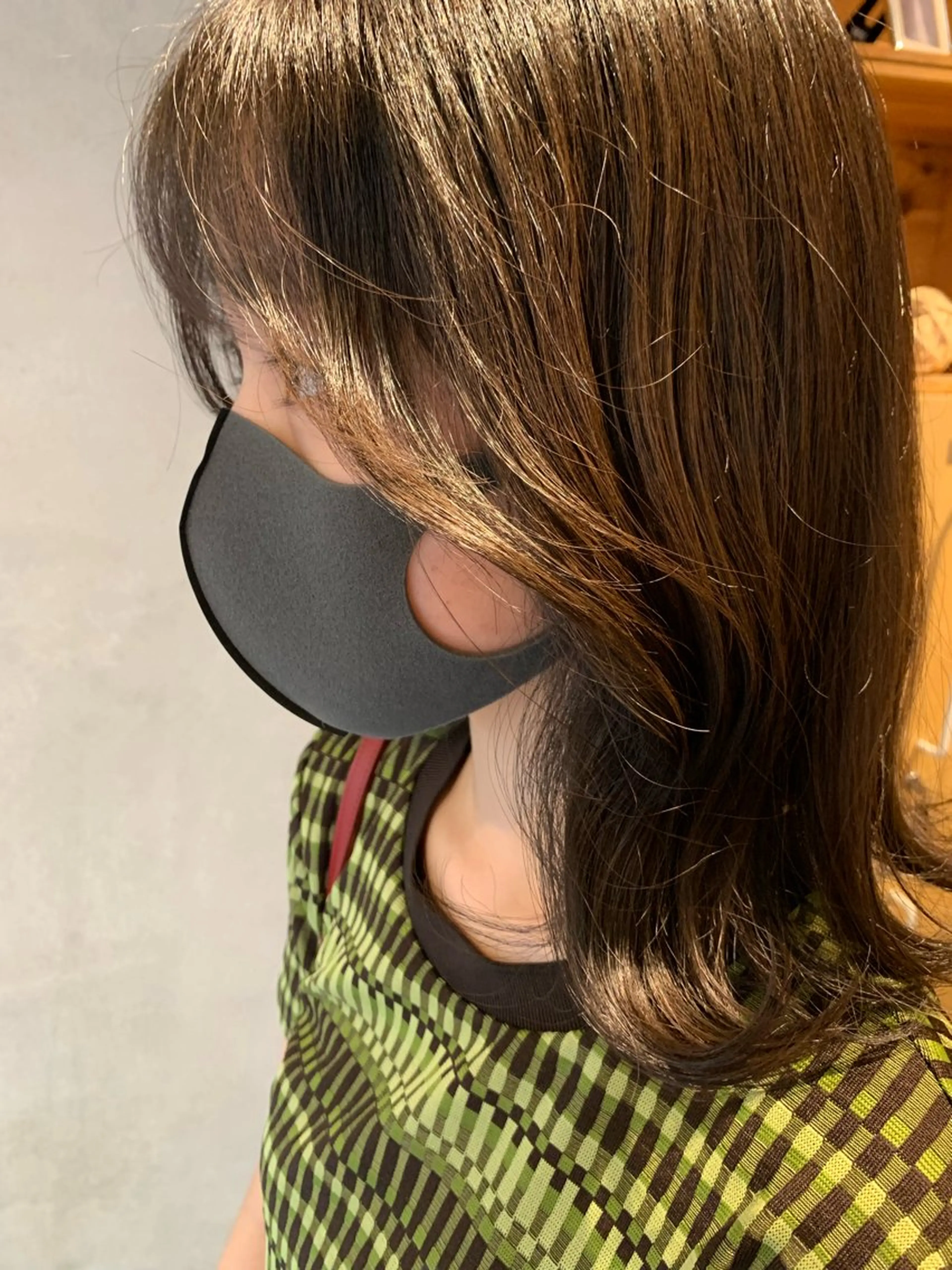 セミロング 顔まわりレイヤー 顔周りカット レイヤーカット カット レイヤー/メンズ /髪質改善　廣島公平のヘアスタイル