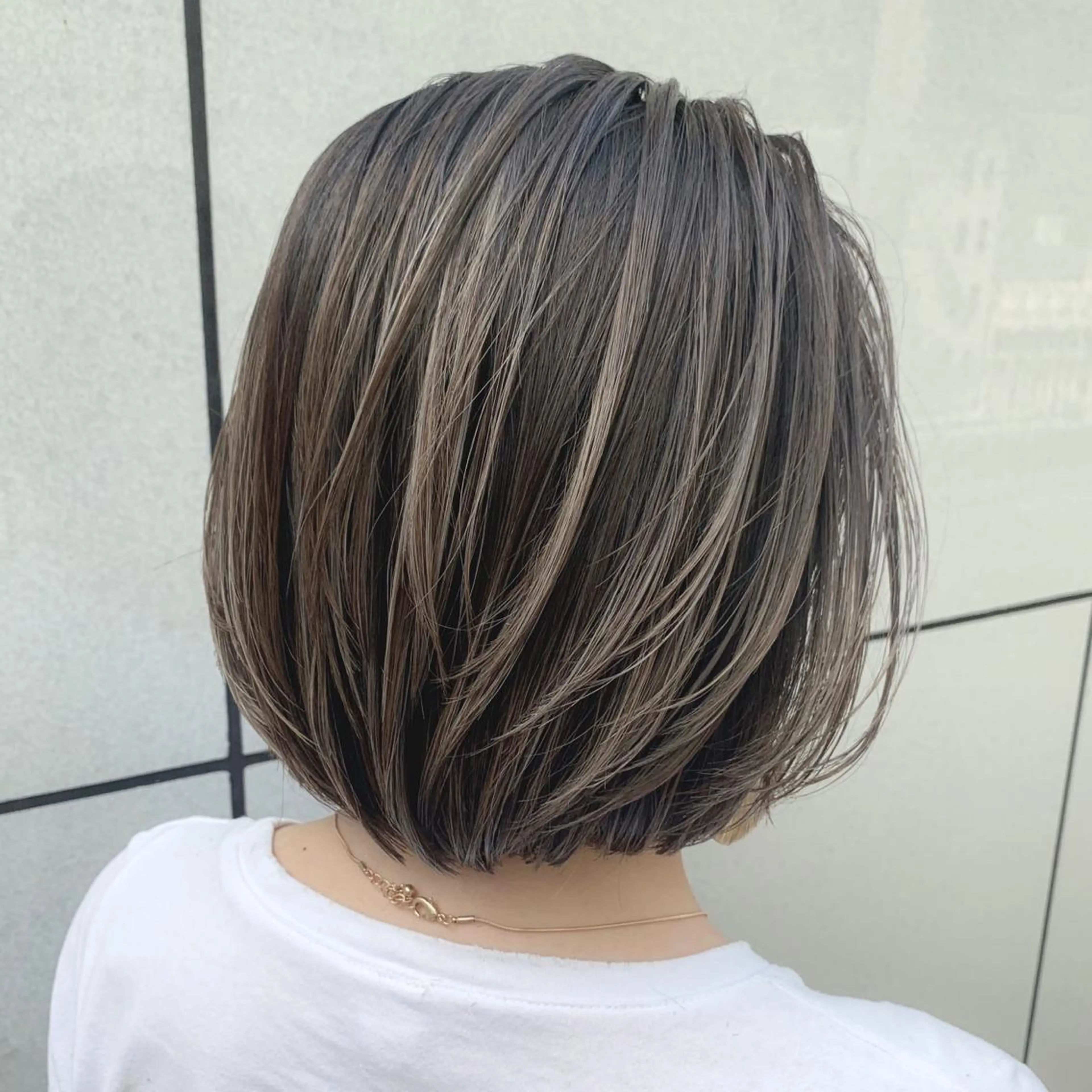 ショート カラー ブリーチ ハイライトカラー ハイライト 渋谷ブリーチカラー 韓国ヘアyuikoのヘアスタイル