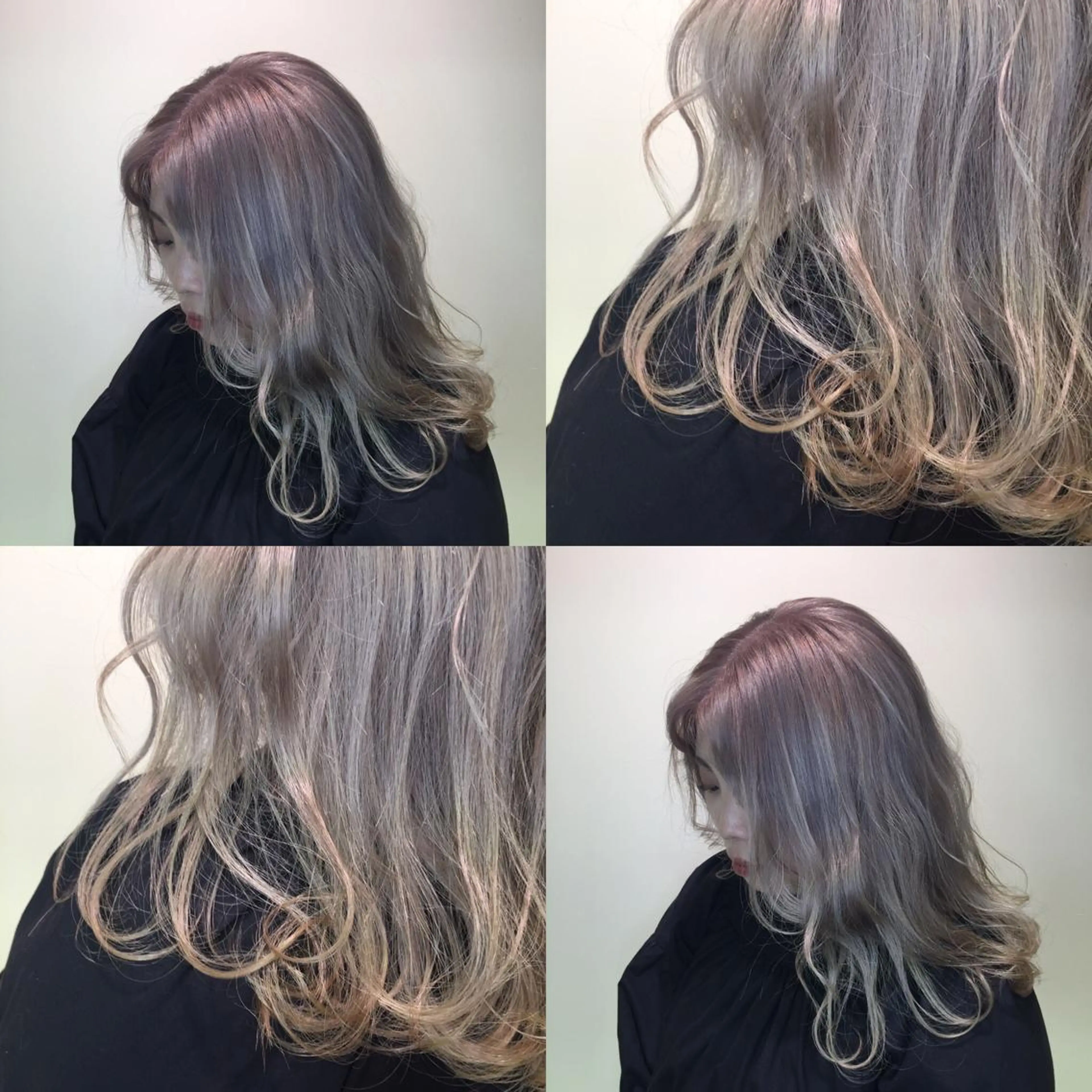 ロング カラー ラベンダーカラー ラベンダーグレー ヘアカラー トリートメント ヘアセット 🌻Insta指名 NO.1🌻Shoのヘアスタイル