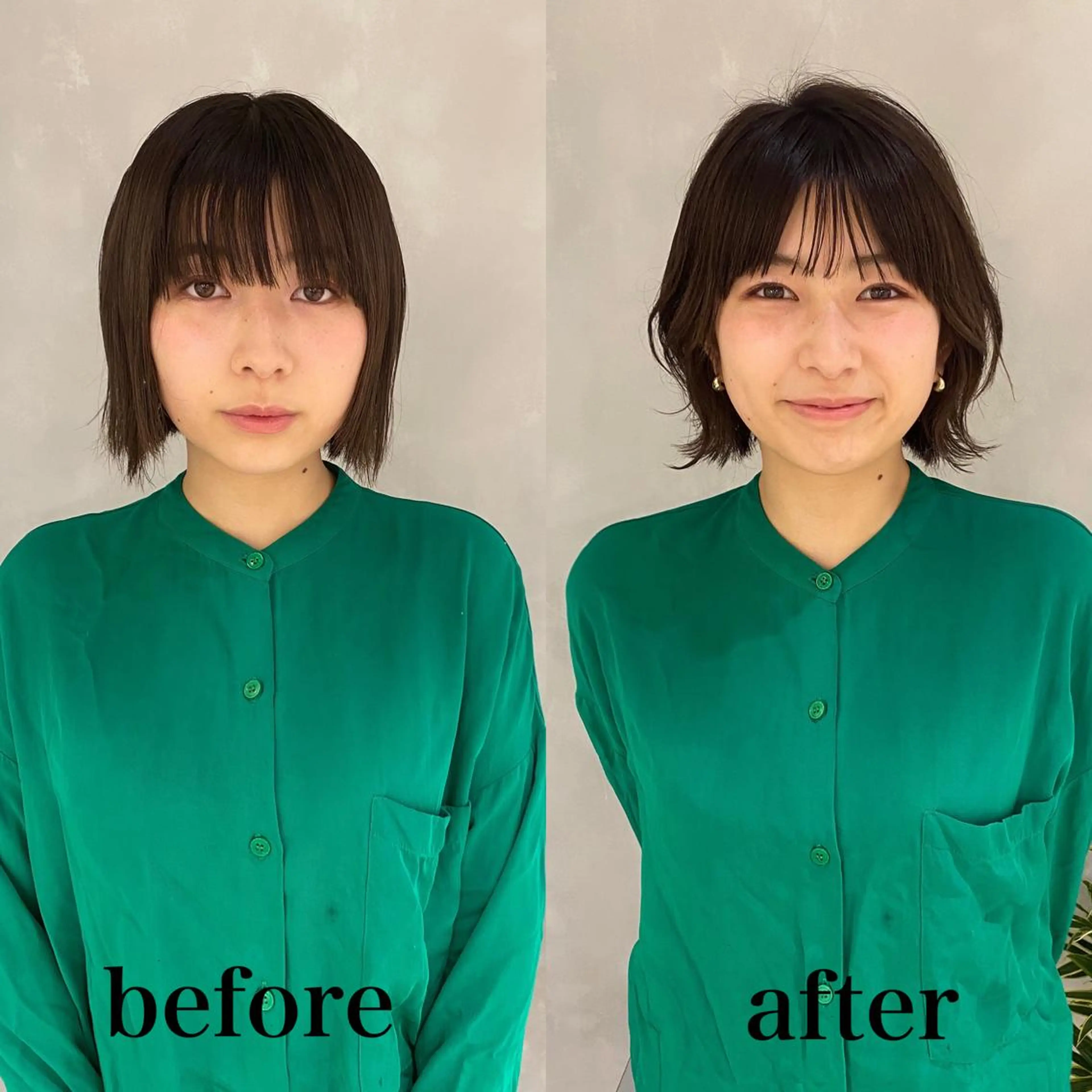 ショート パーマ レイヤーカットのプロ 大人ヘア宮森貴志のヘアスタイル