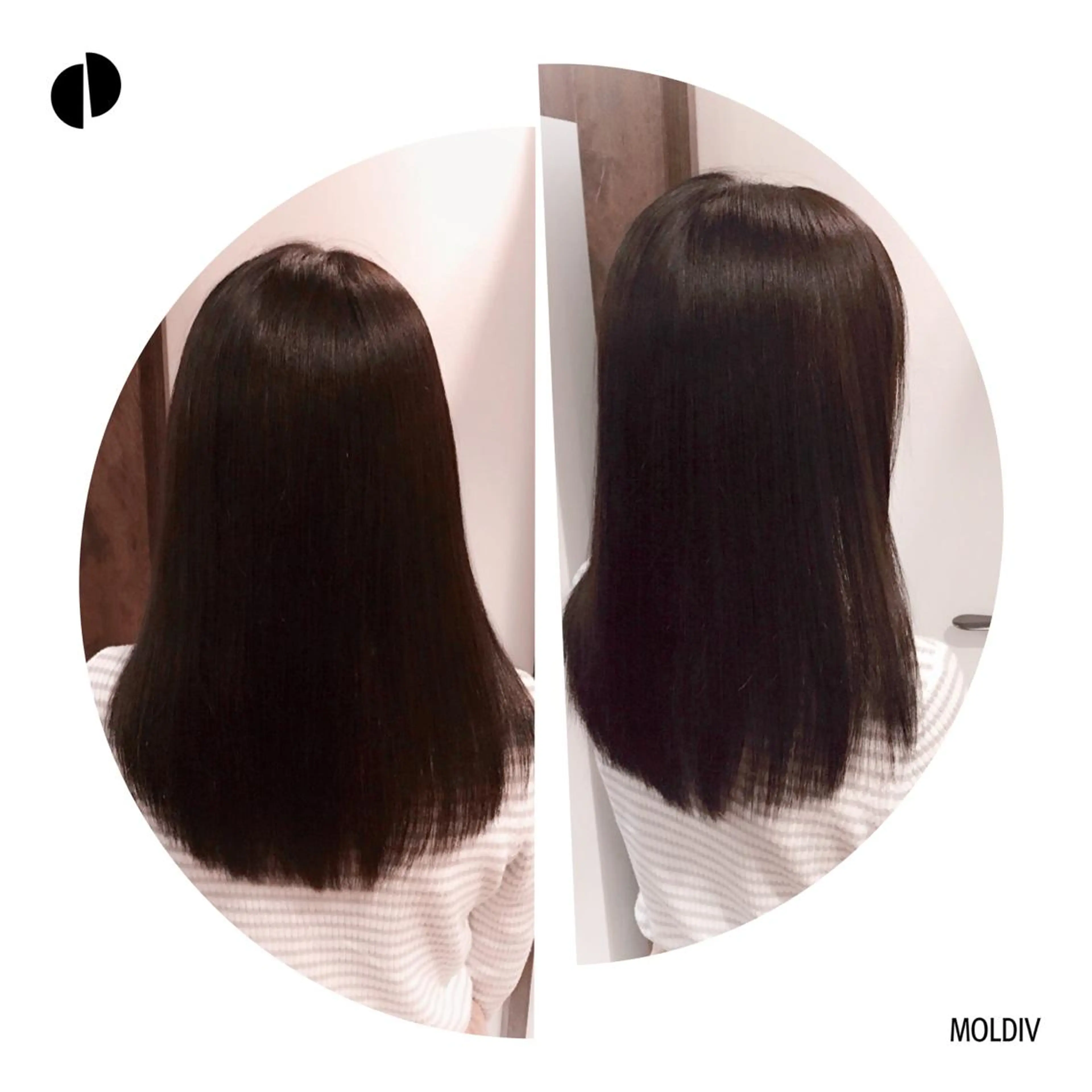 セミロング カラー ブラウンカラー ダークブラウン ✨縮毛矯正✨髪質改善 ナカシマ ユミのヘアスタイル