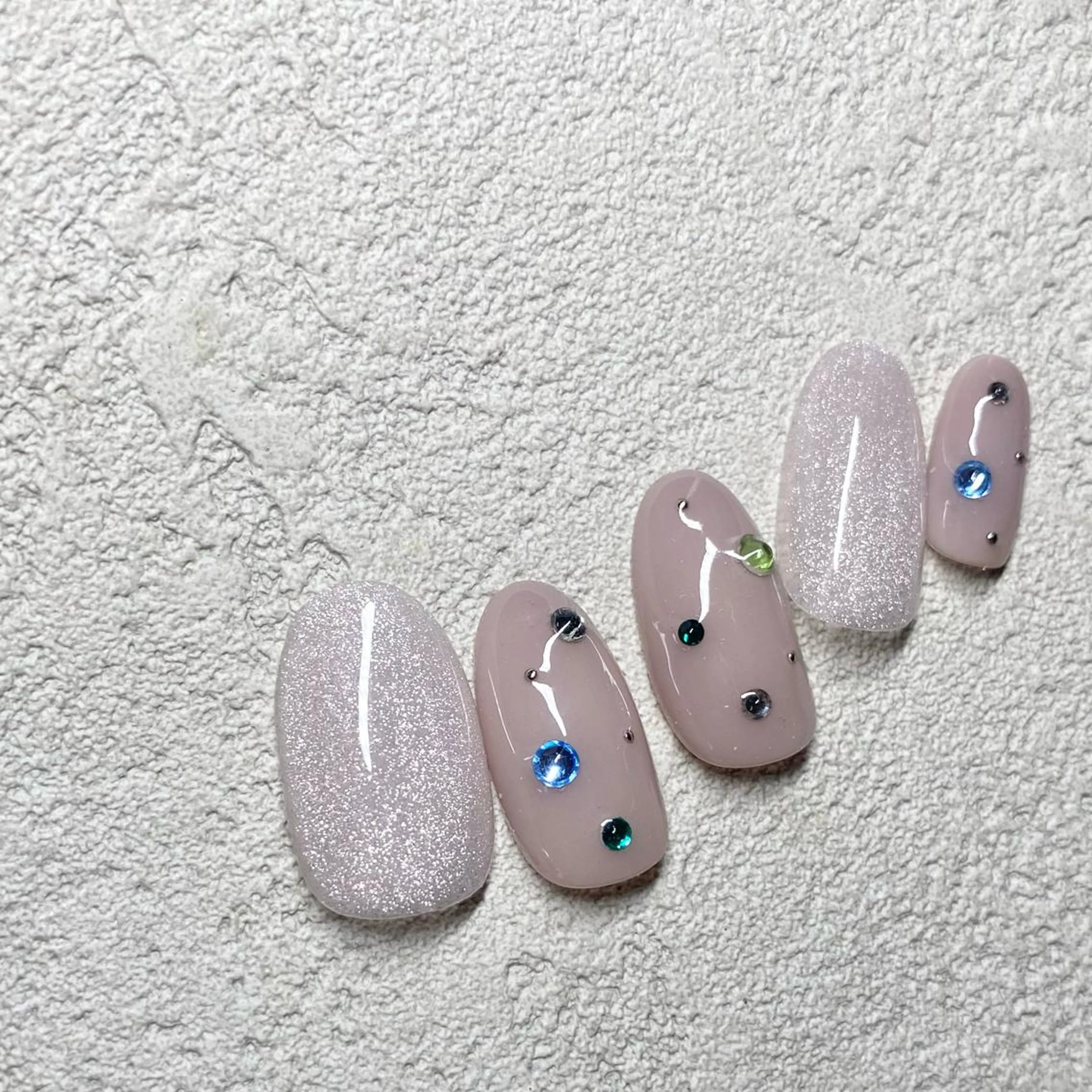 ネイル アートネイル フットネイル ニュアンスネイル 冬ネイル 山田 貴子のネイルデザイン