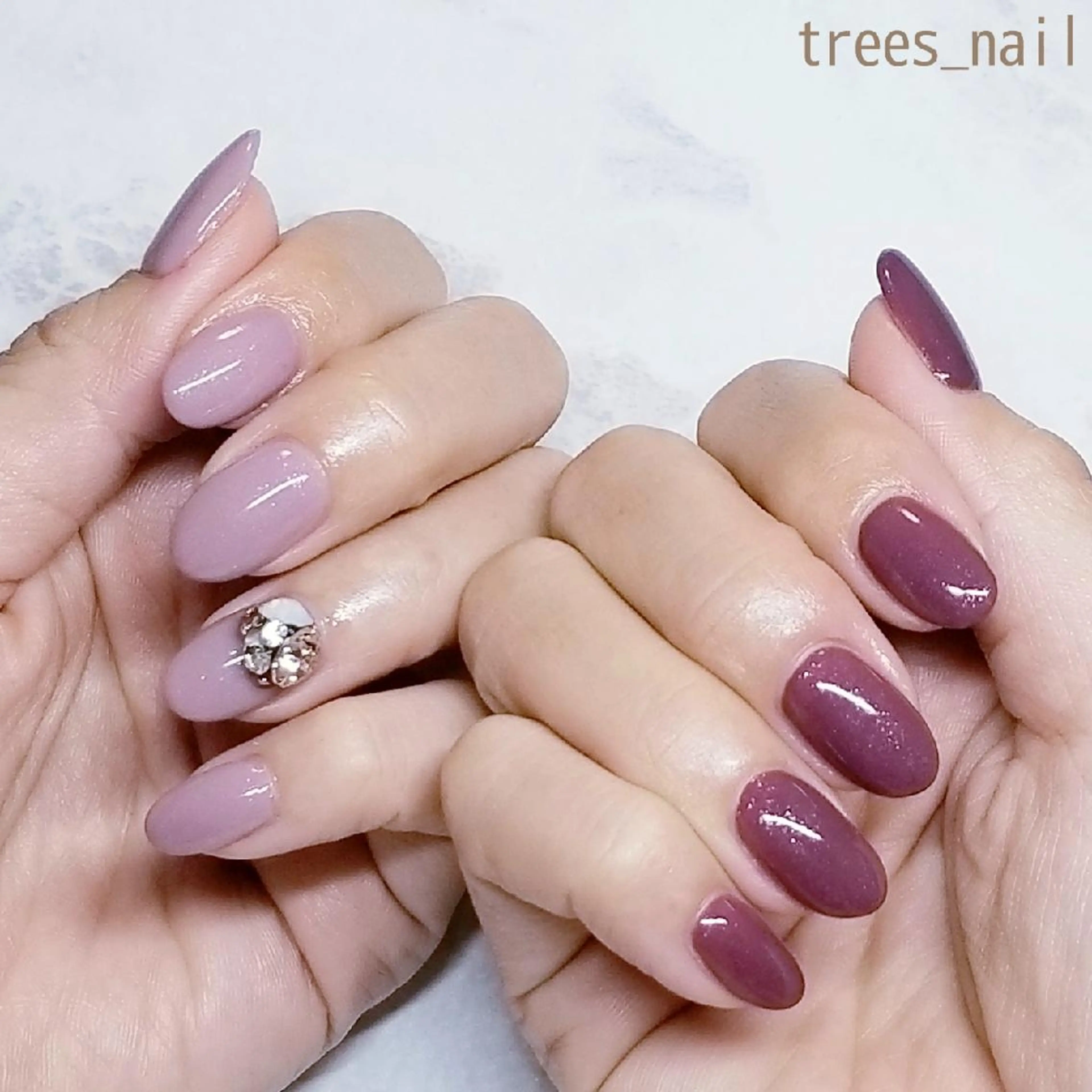ネイル ワンカラーネイル シンプルネイル trees_ nailのネイルデザイン