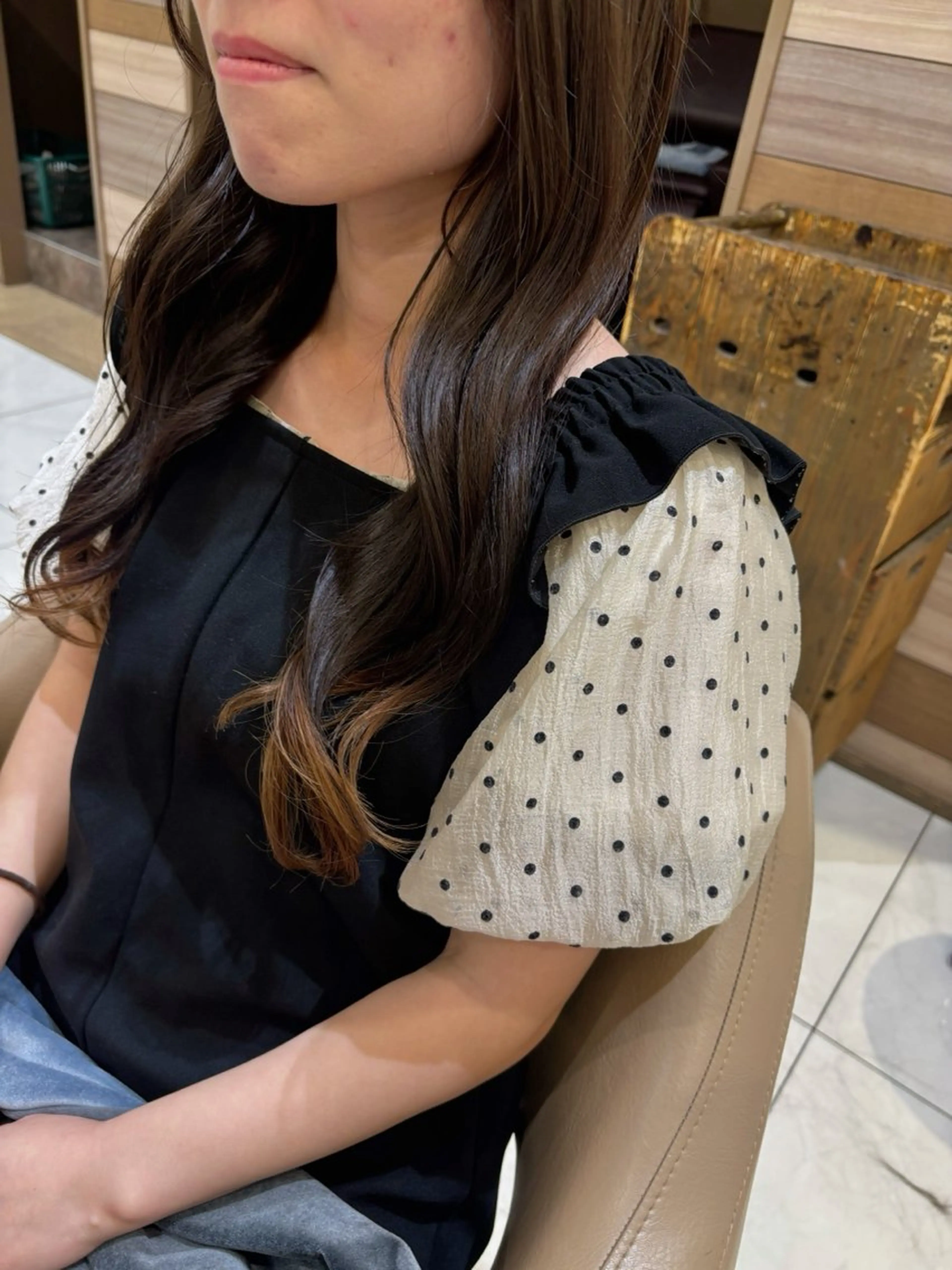 ロング カラー ヘアカラー ハイトーンカラー☁️ 西條 楓花のヘアスタイル