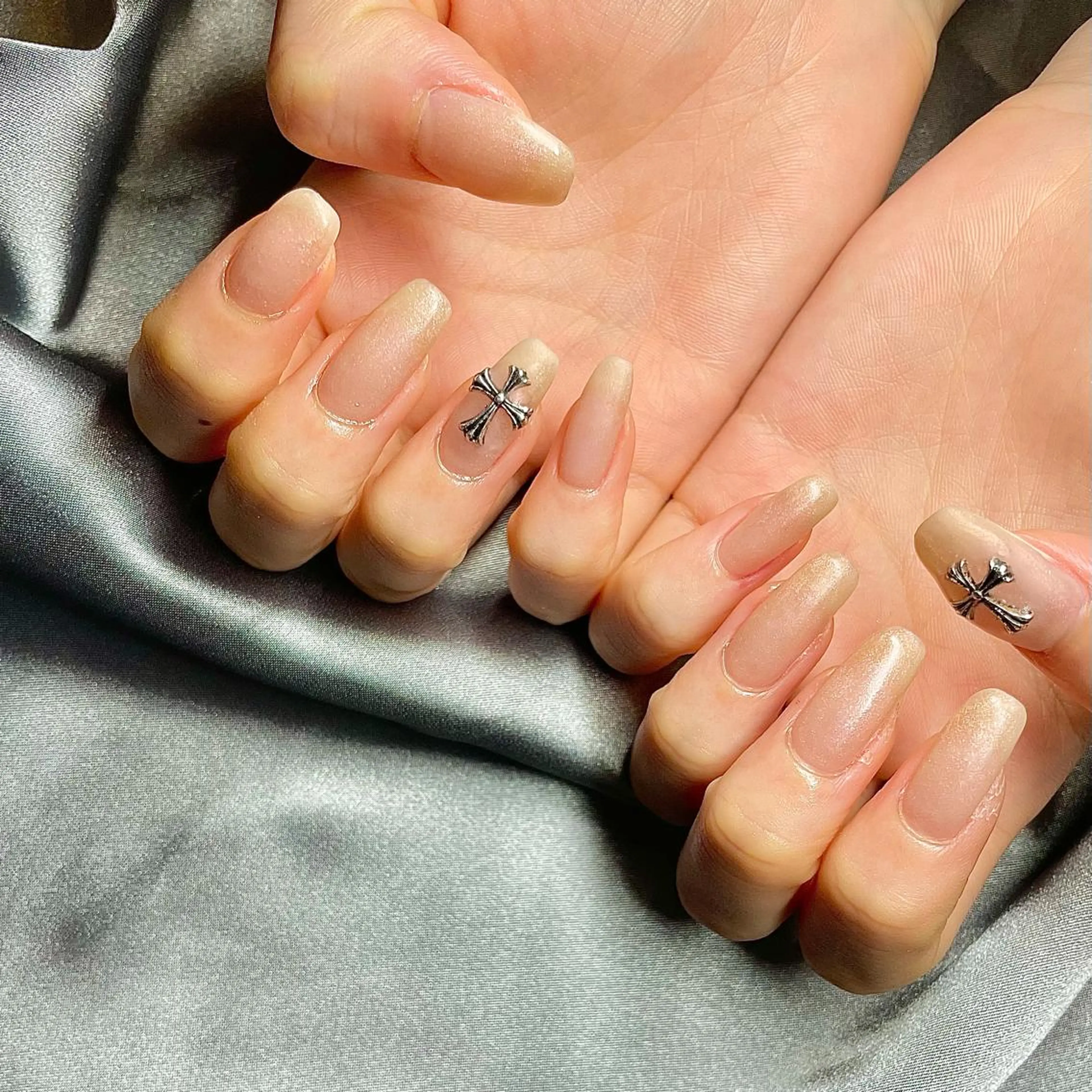 ロング カラー パーマ ヘアアレンジ メンズ キッズ ネイル マツエク・マツパ マットネイル ハンドネイル ハンドケア nail&eye Aoのマツエク・マツパデザイン