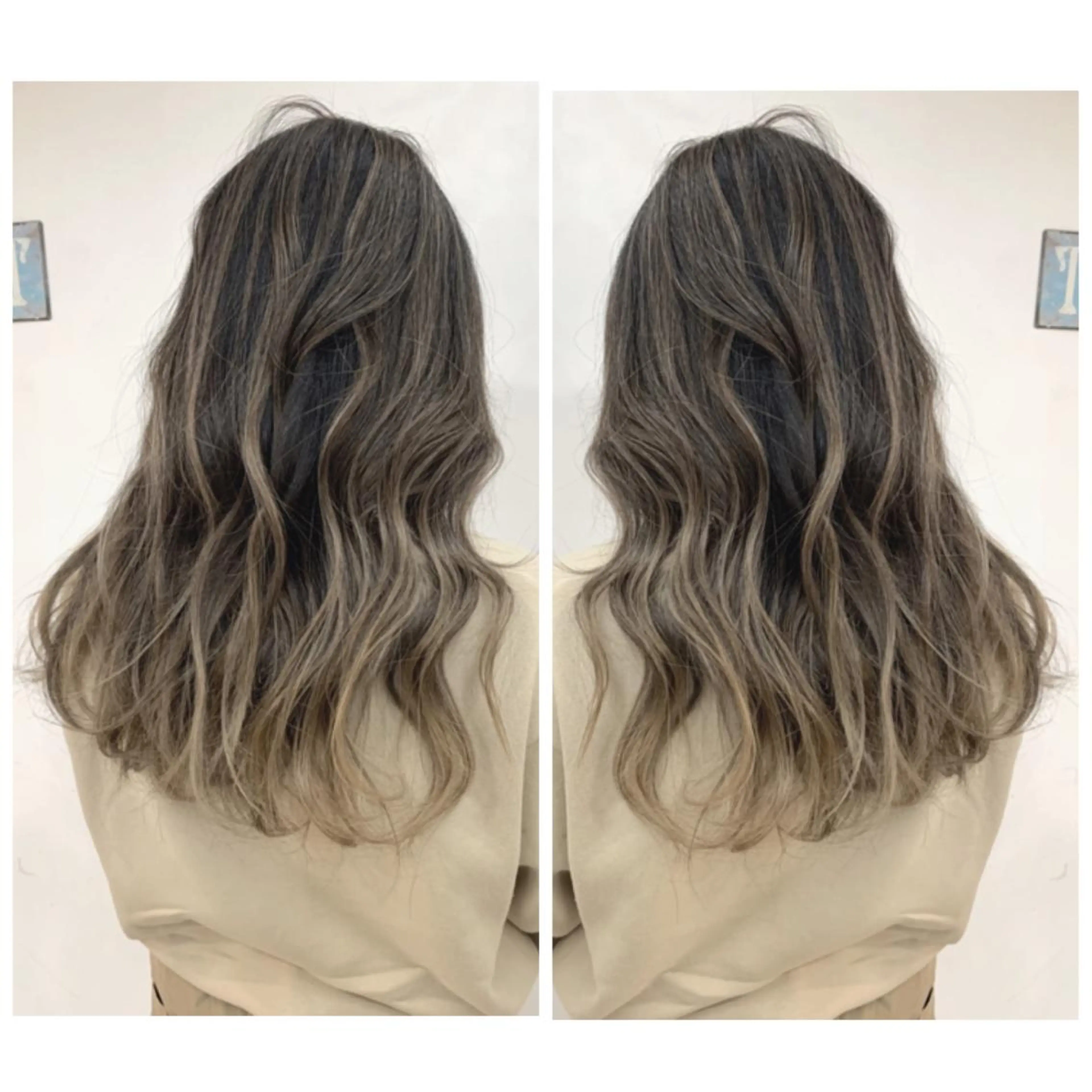 ロング カラー カット ヘアカラー 京都大人女性ショート 徒歩1分/秋山のヘアスタイル