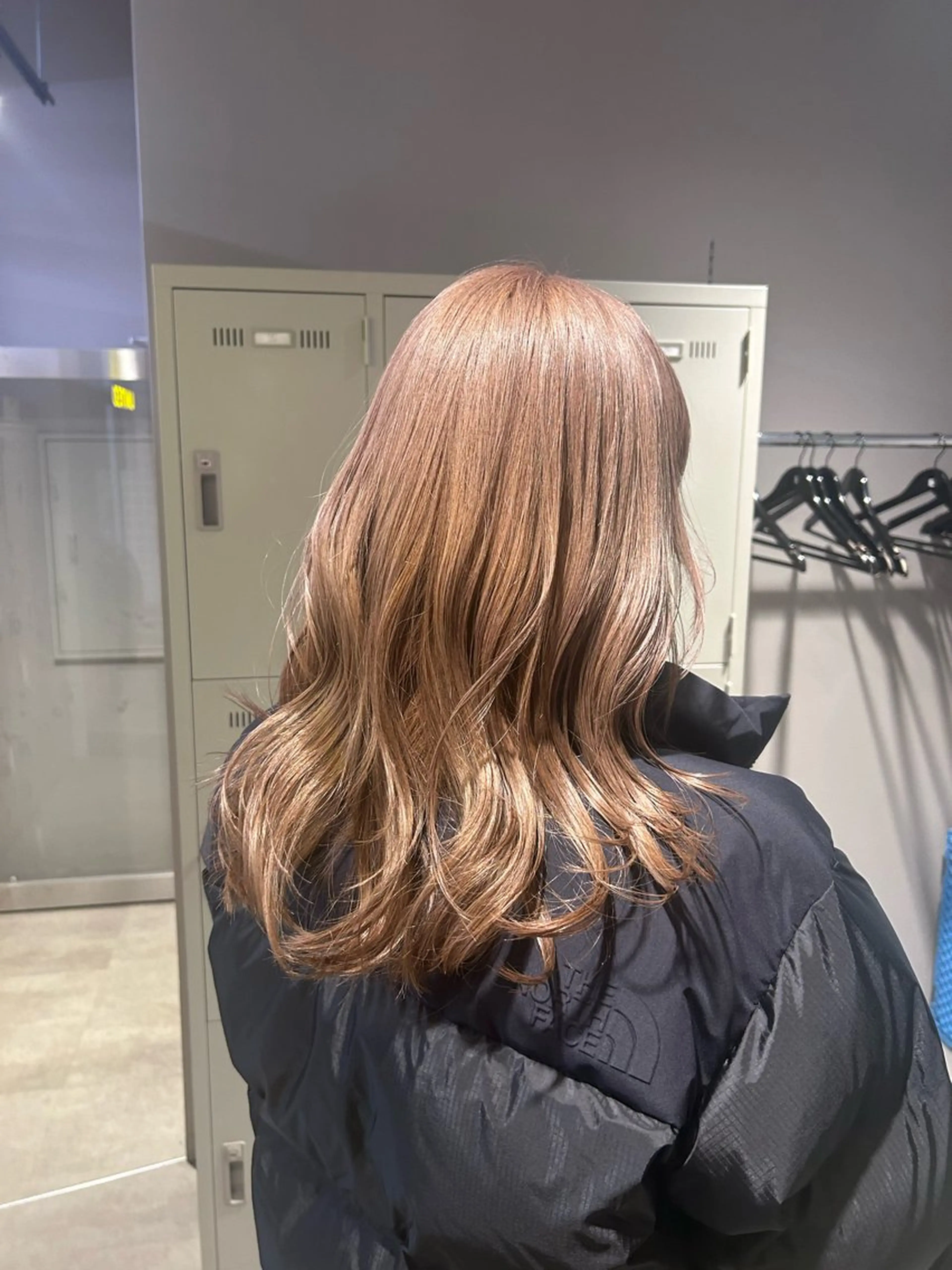 ロング カラー パーマ ヘアアレンジ メンズ キッズ ブリーチなしカラー/ ブラウン/レイヤーのヘアスタイル