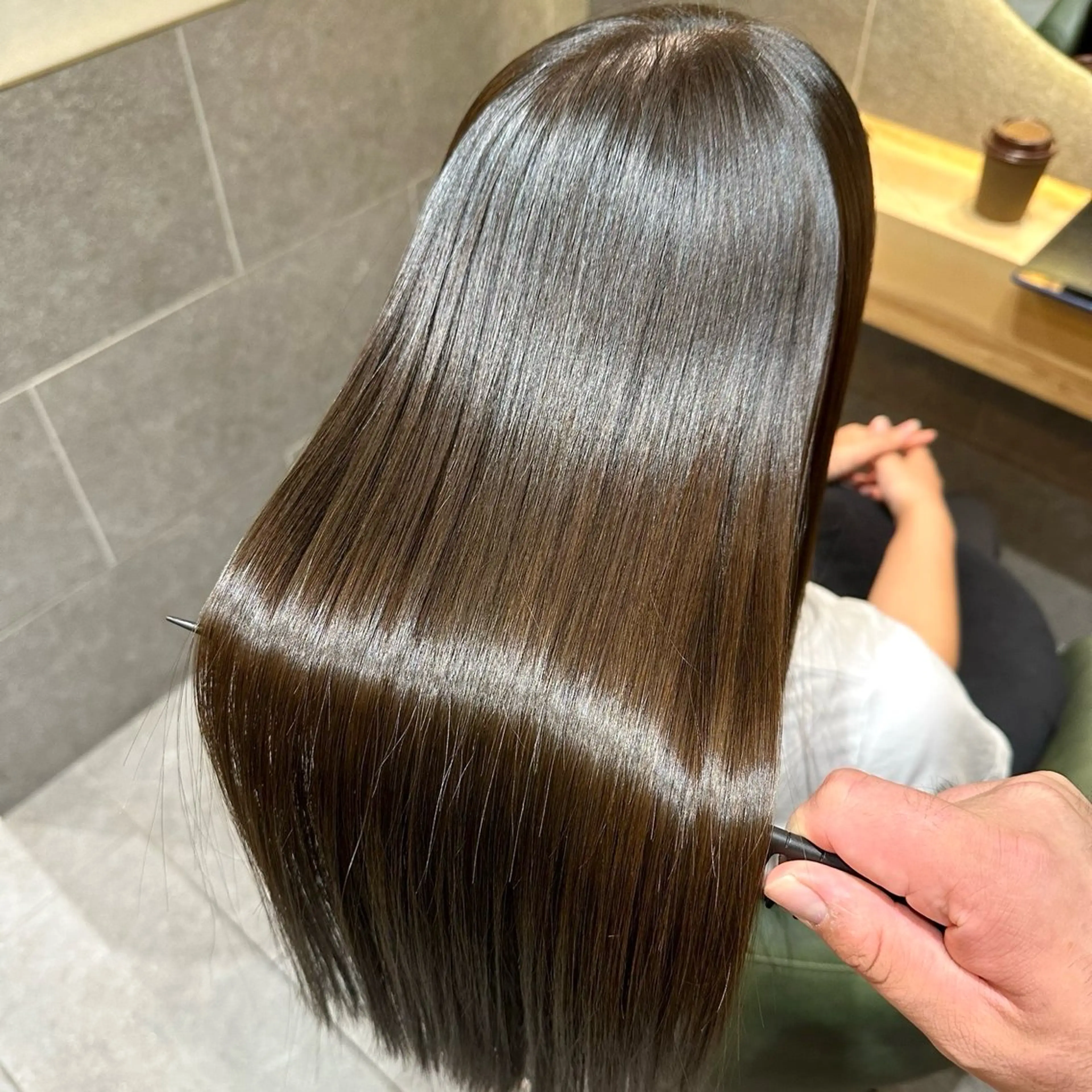 ロング カット 縮毛矯正 🫧縮毛矯正🫧 yuriのヘアスタイル