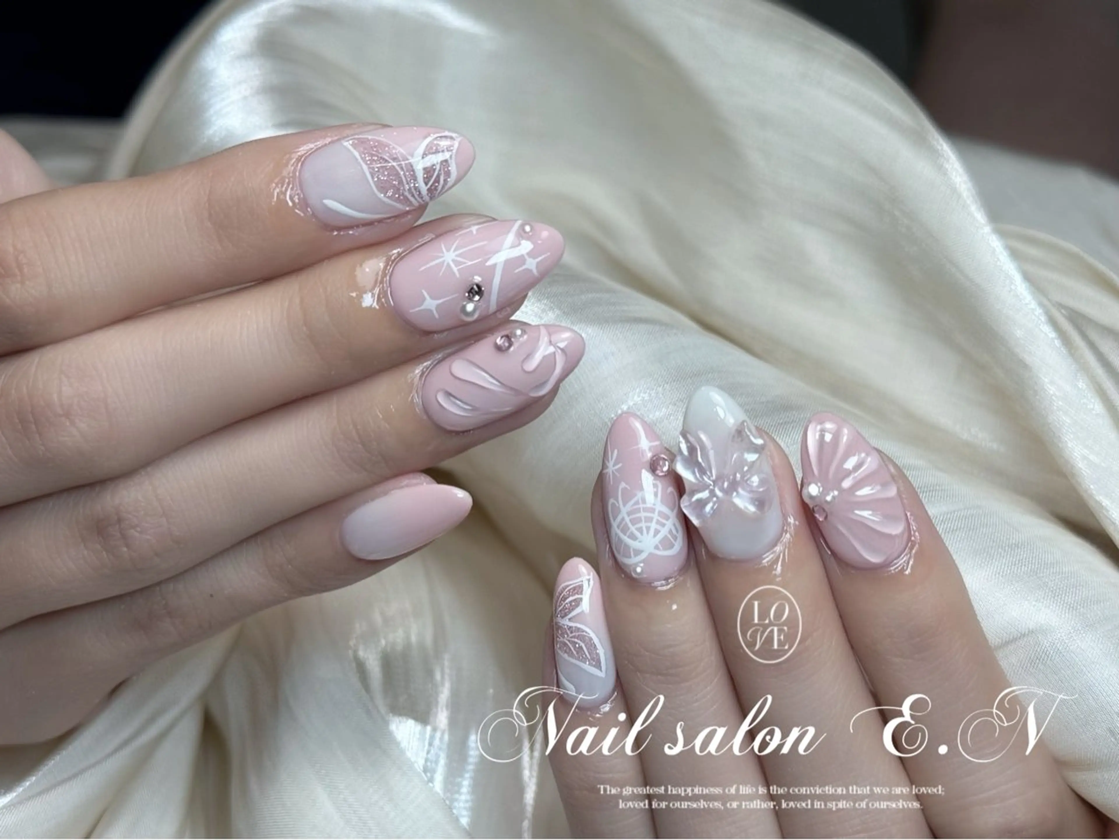 ネイル E.N🦋 長さ出し/持ち込みのネイルデザイン