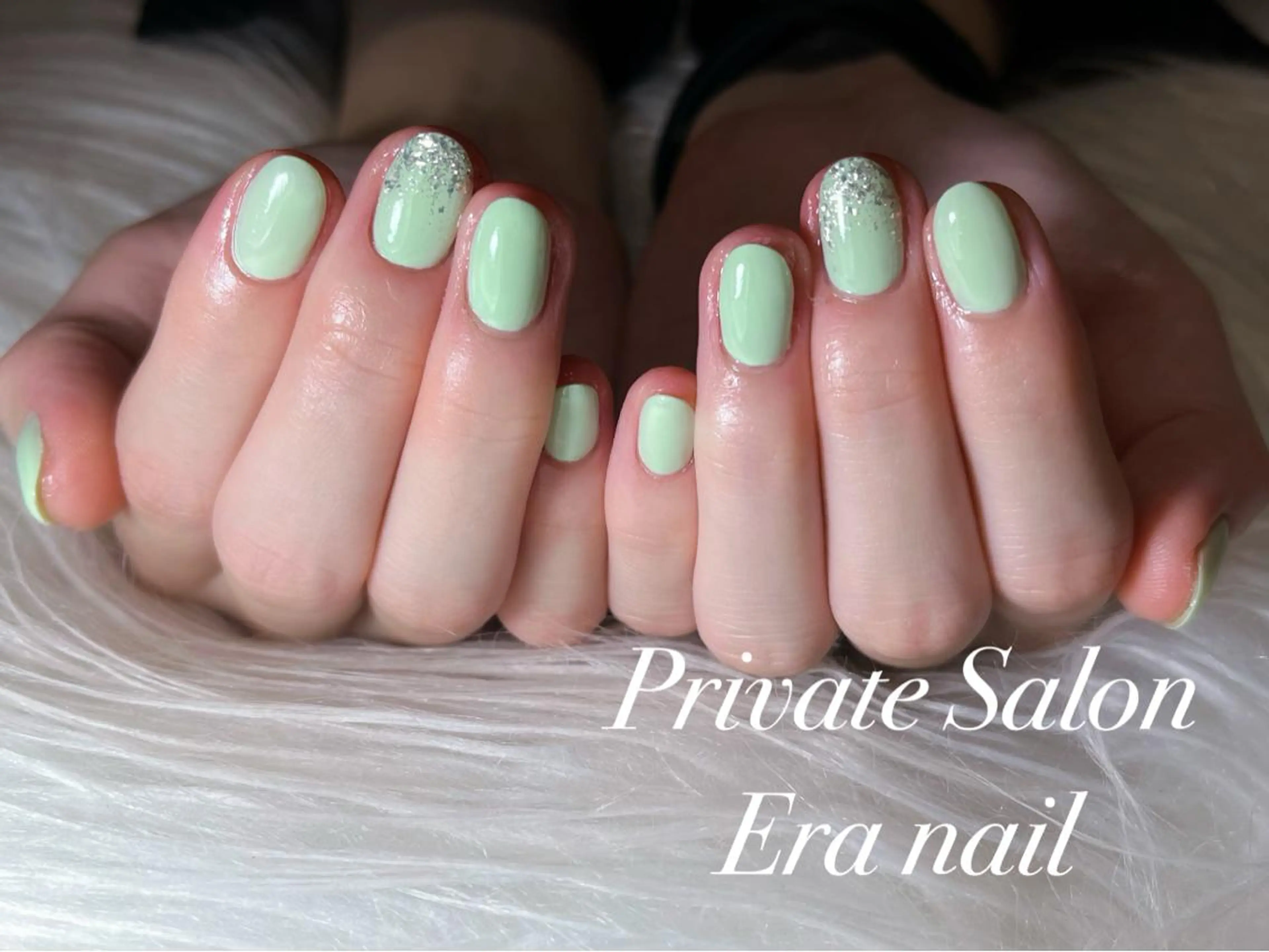 ネイル ラメ(グリッター) ワンカラーネイル ハンドネイル Era nailのネイルデザイン