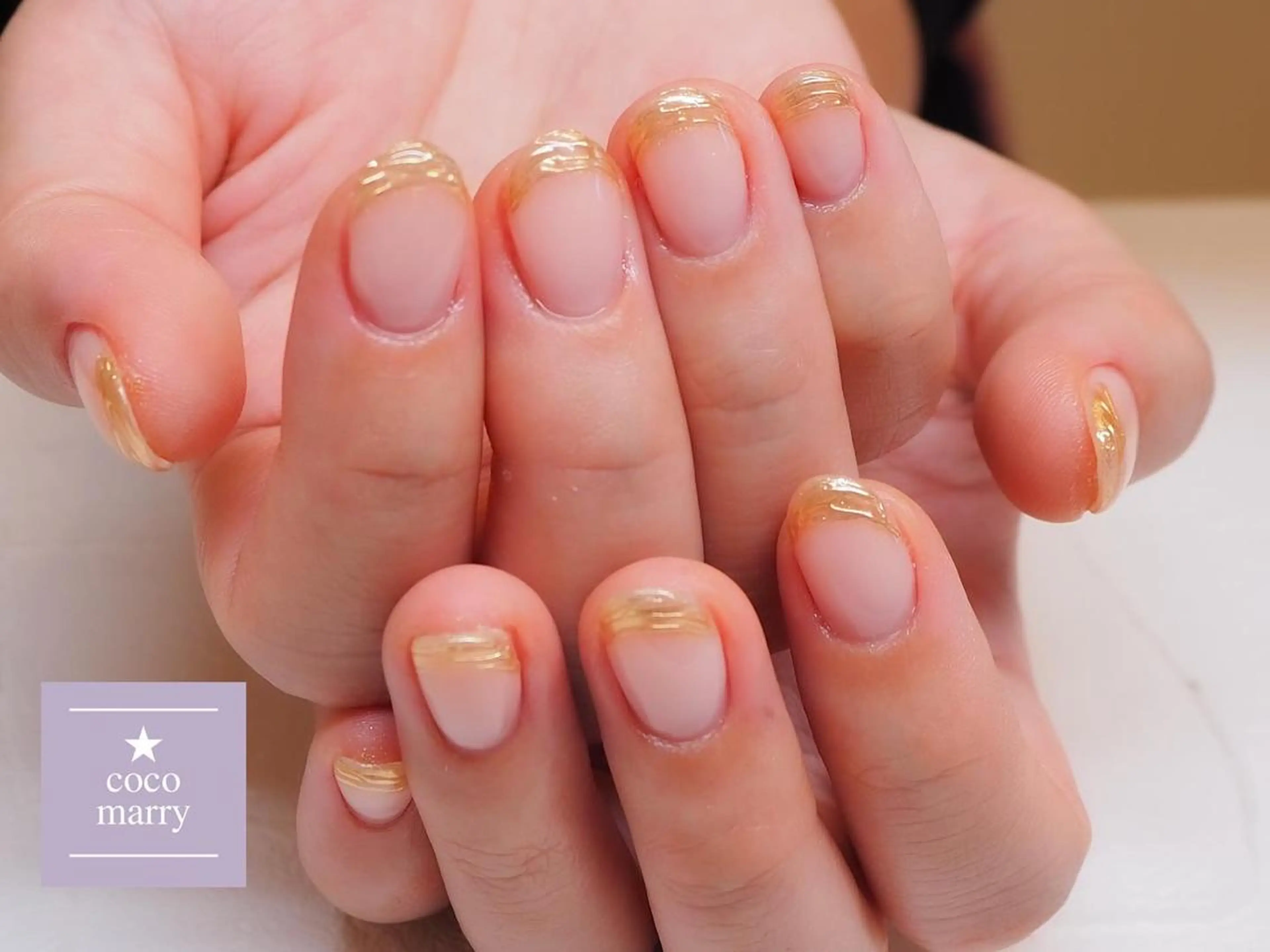 ネイル ニュアンスネイル ブライダルネイル coco marry  のネイルデザイン