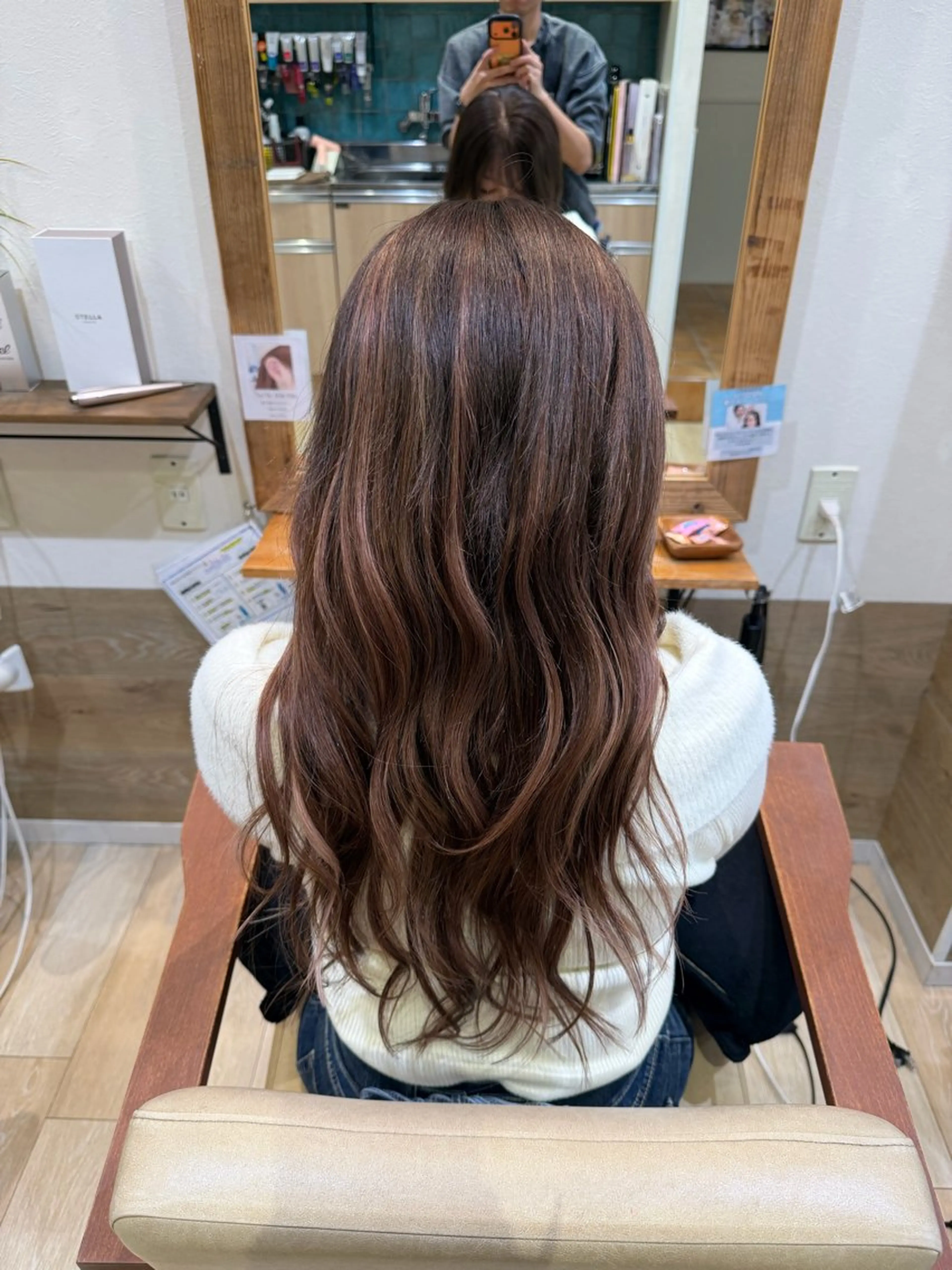 ロング ヘアカラー エクステ SOU/エクステ /ダブルカラーのヘアスタイル