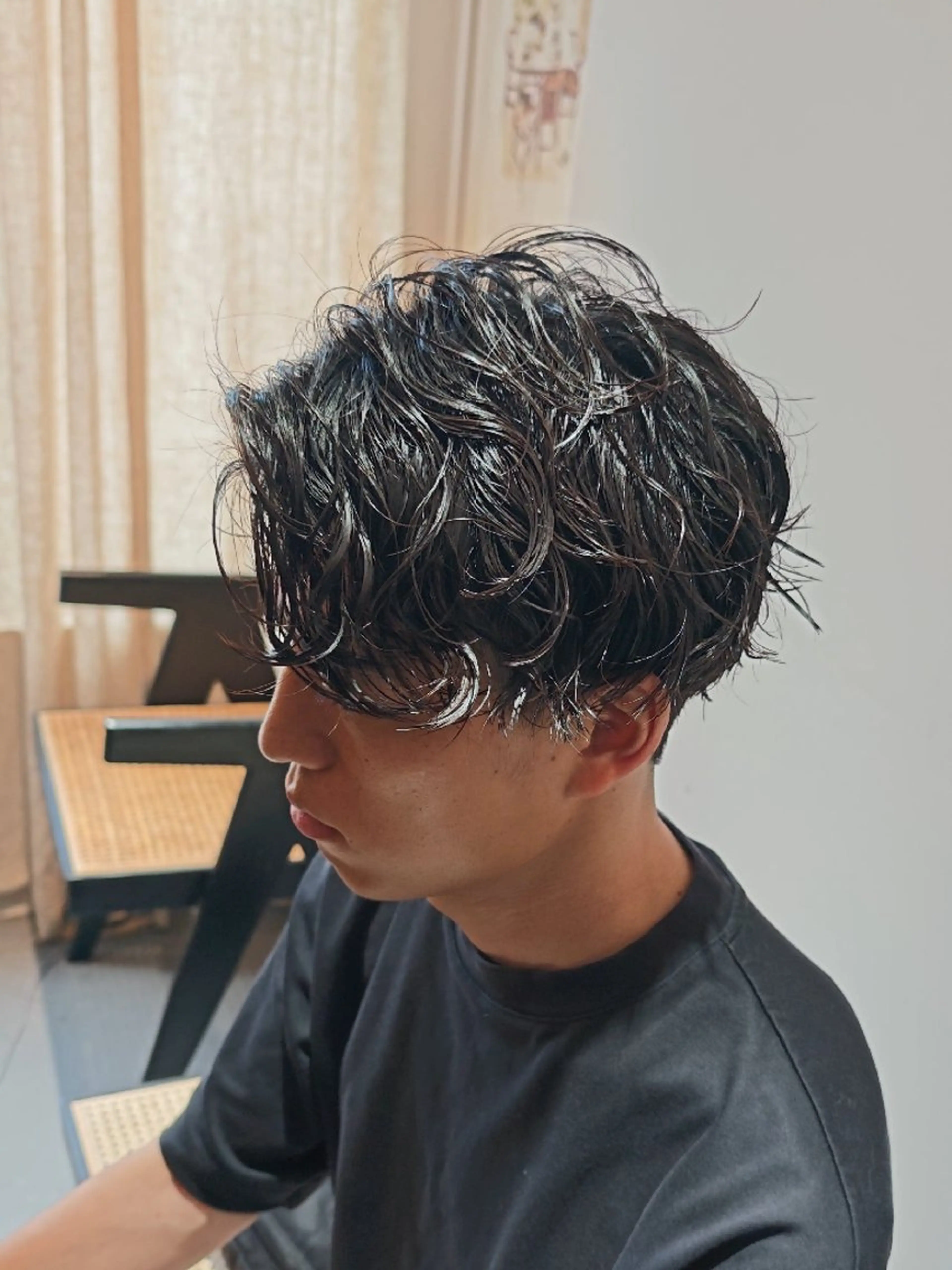 メンズ パーマ フェザーパーマ メンズパーマ ツイストスパイラルパーマ 波巻きパーマ ニュアンスパーマ 24時まで営業🌛東 陽町🍀静かに丁寧にのヘアスタイル