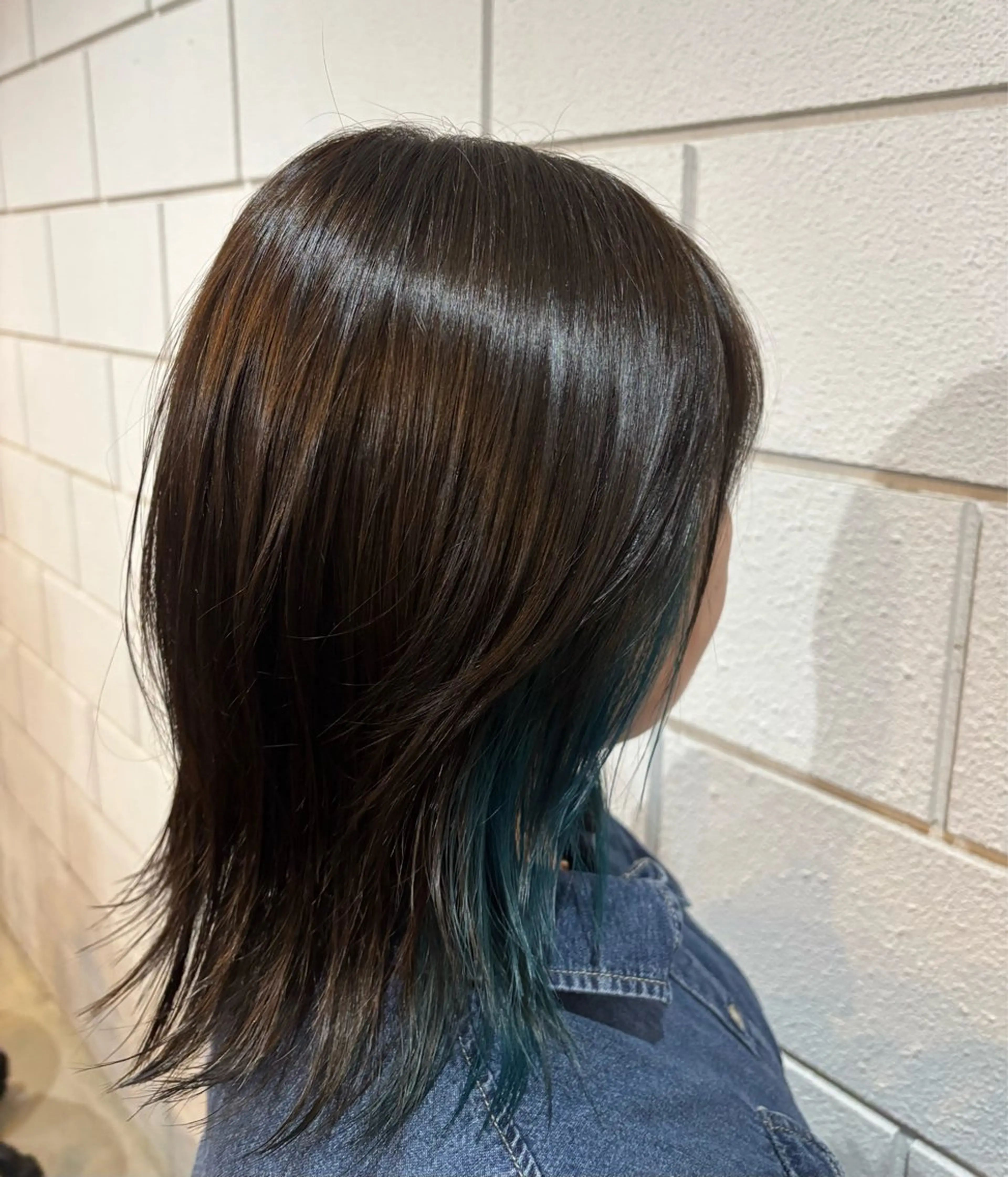 ミディアム カラー 平野 礼のヘアスタイル