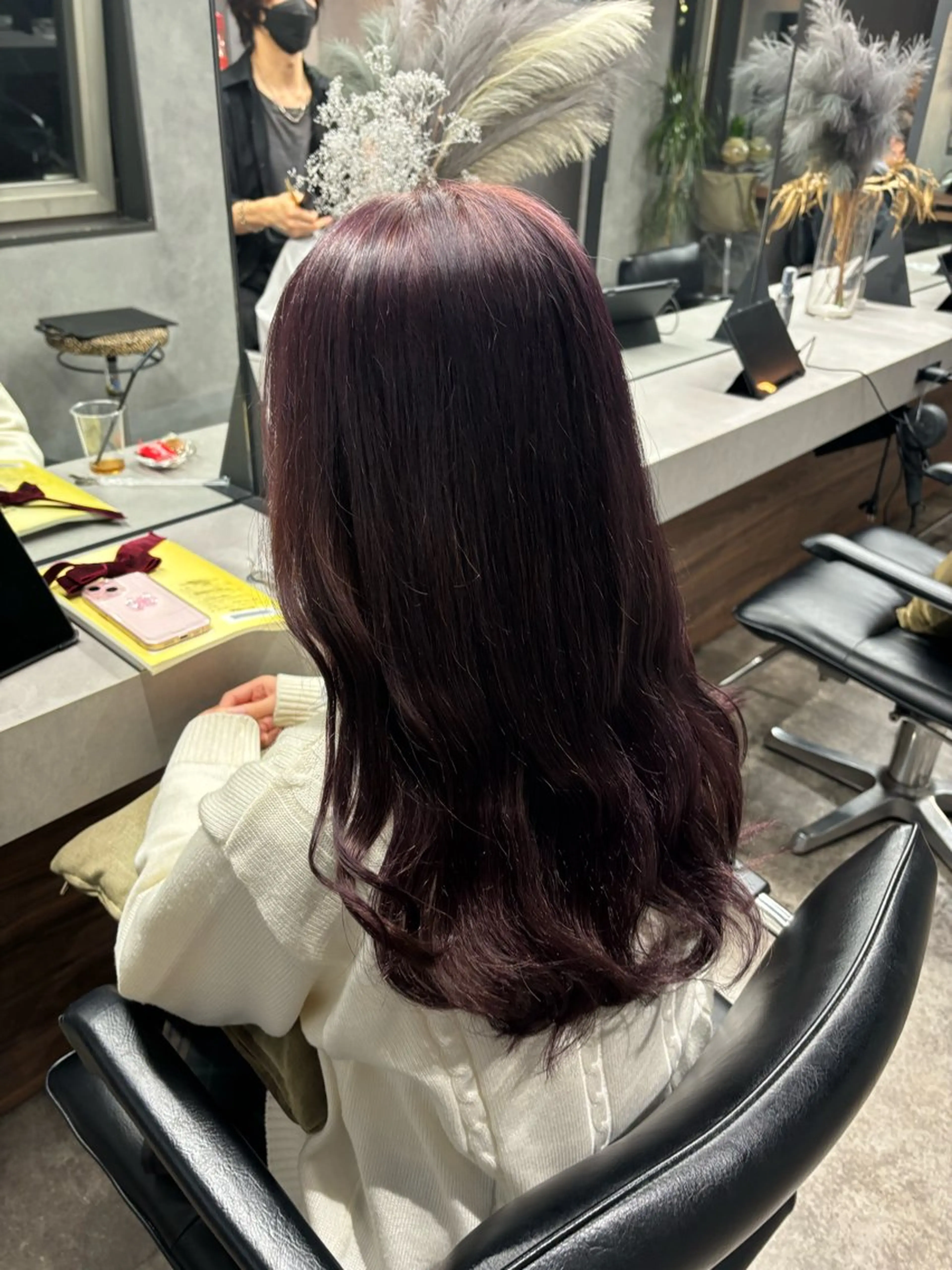 ロング カット ヘアカラー トリートメント レイヤーカット×暖色 カラー🎀ASAKAのヘアスタイル