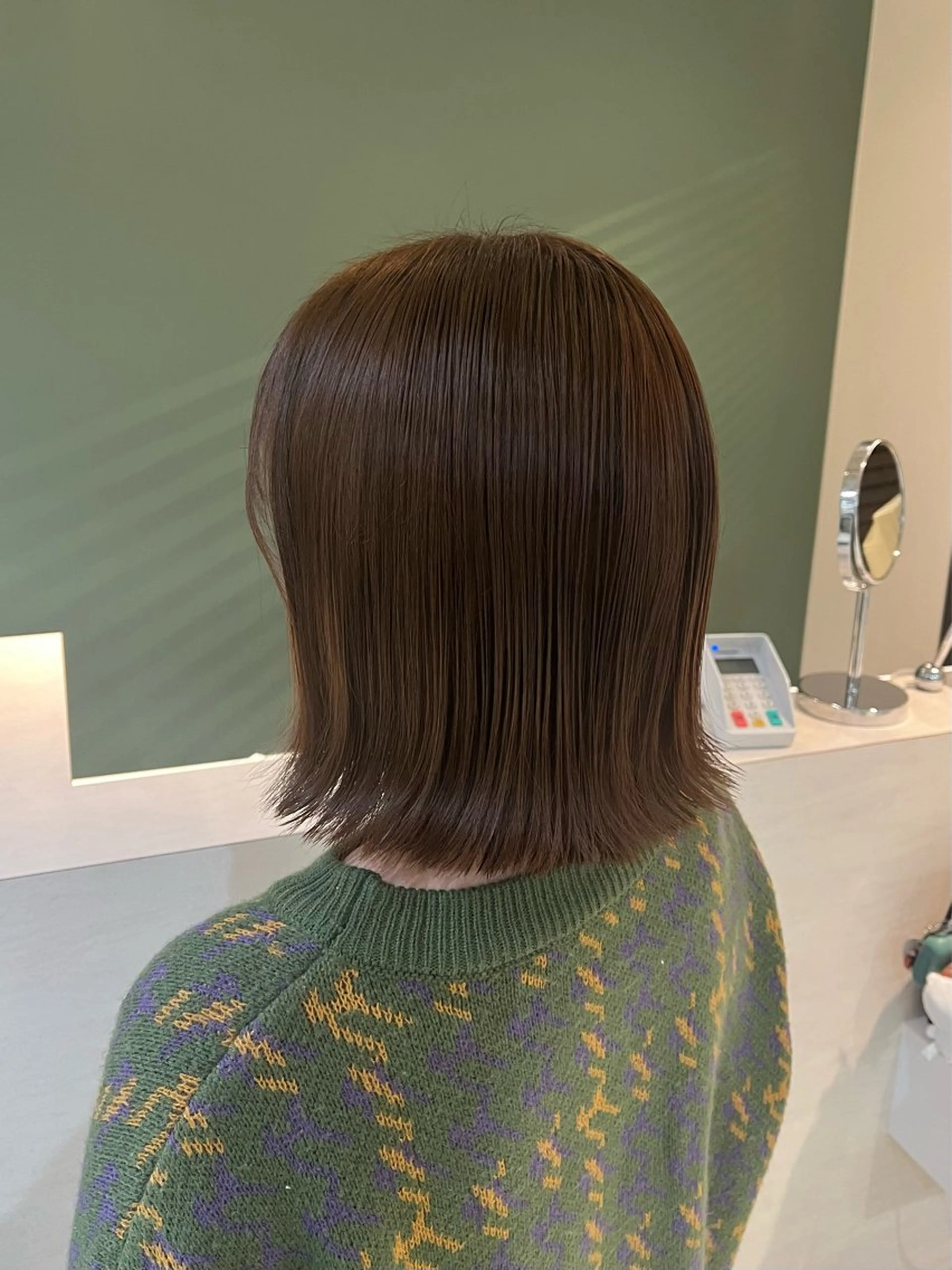 ミディアム カラー ブラウンカラー ヘアカラー saraju 梅田店所属・安来柚乃 ヤスキユノのヘアスタイル