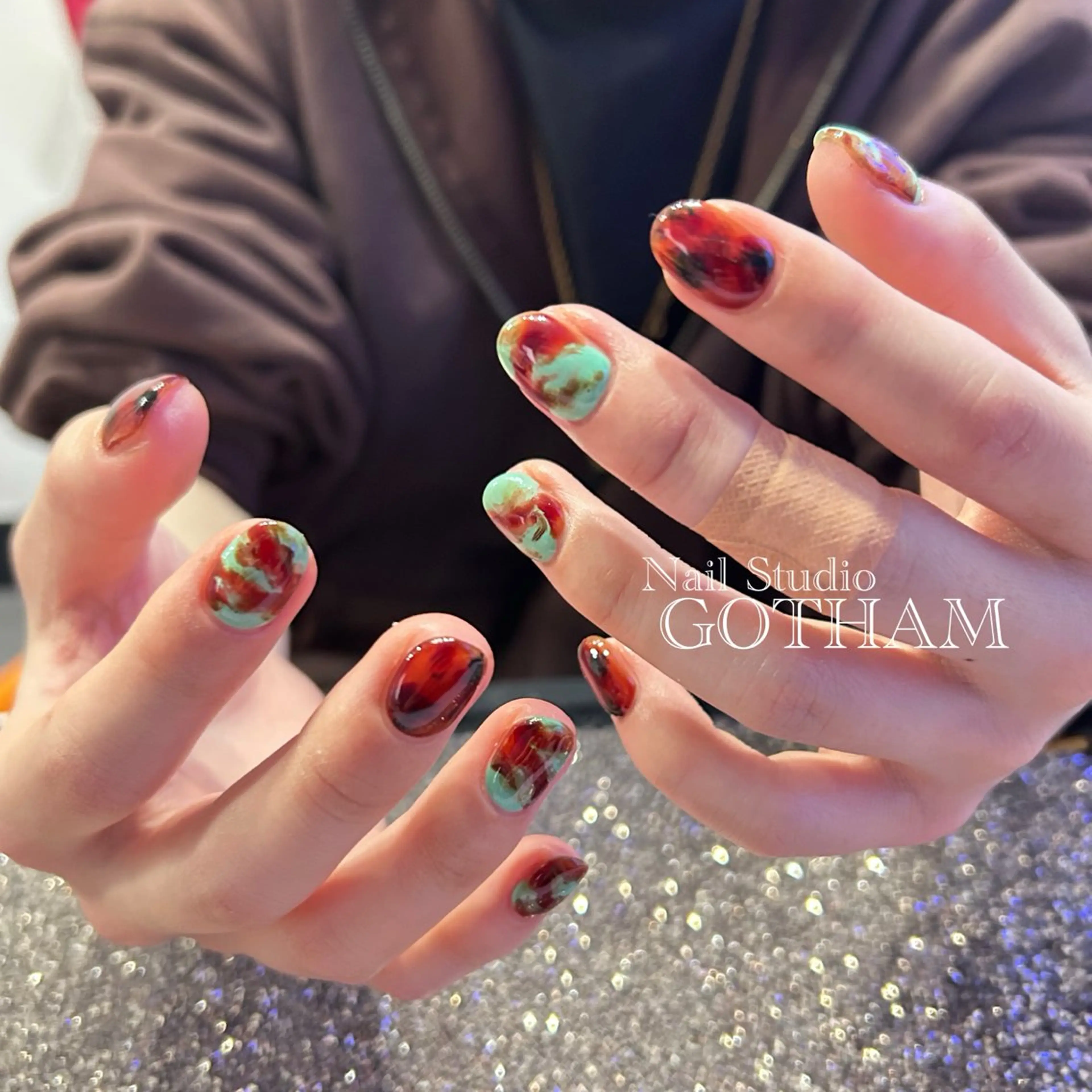 ネイル アートネイル メンズネイル ハンドネイル Nail Studio GOTHAM所属・高円寺駅からすぐ🌈 ネイルGOTHAMのネイルデザイン