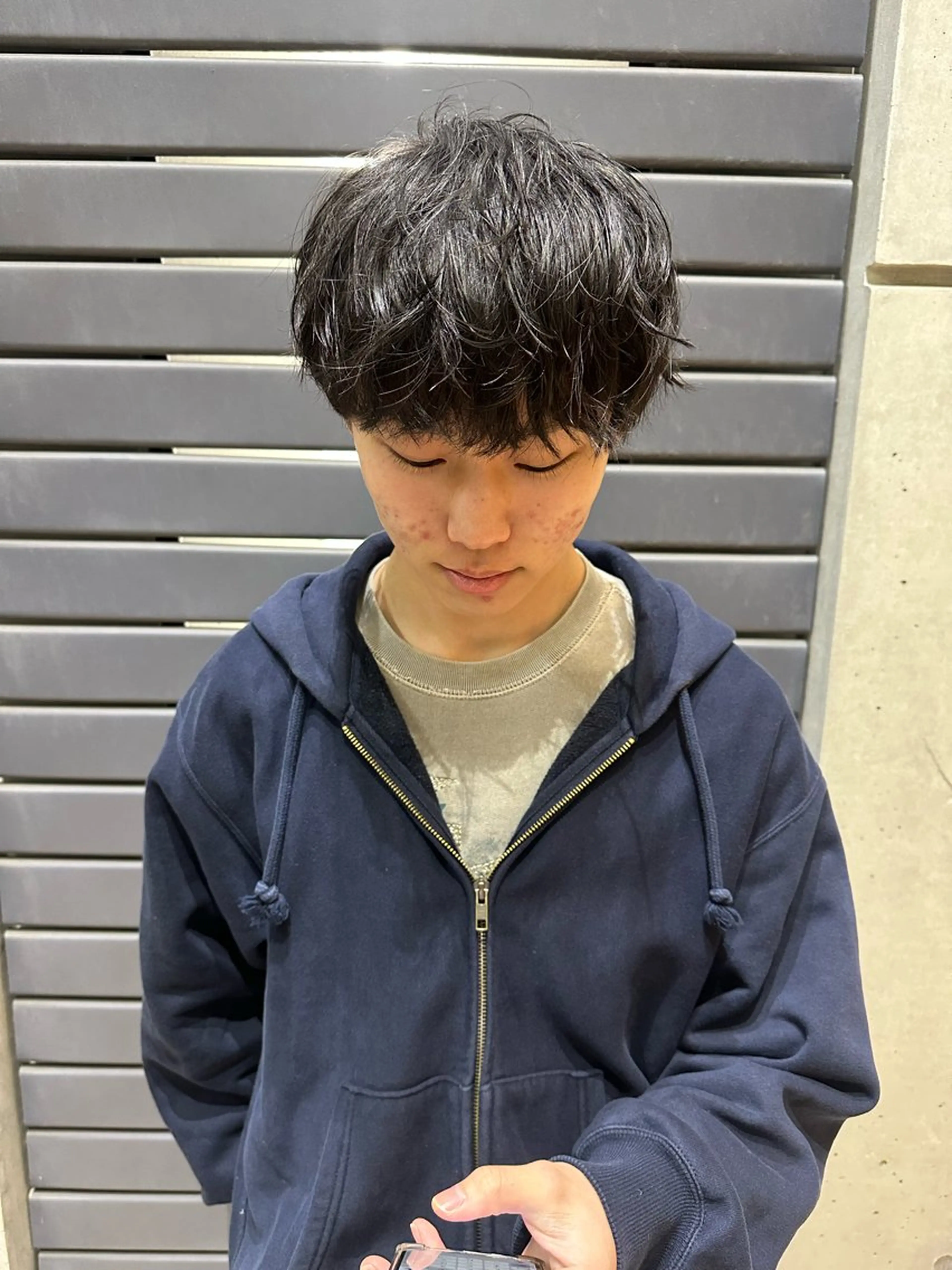 メンズ メンズパーマ 酒徳 唯斗のヘアスタイル