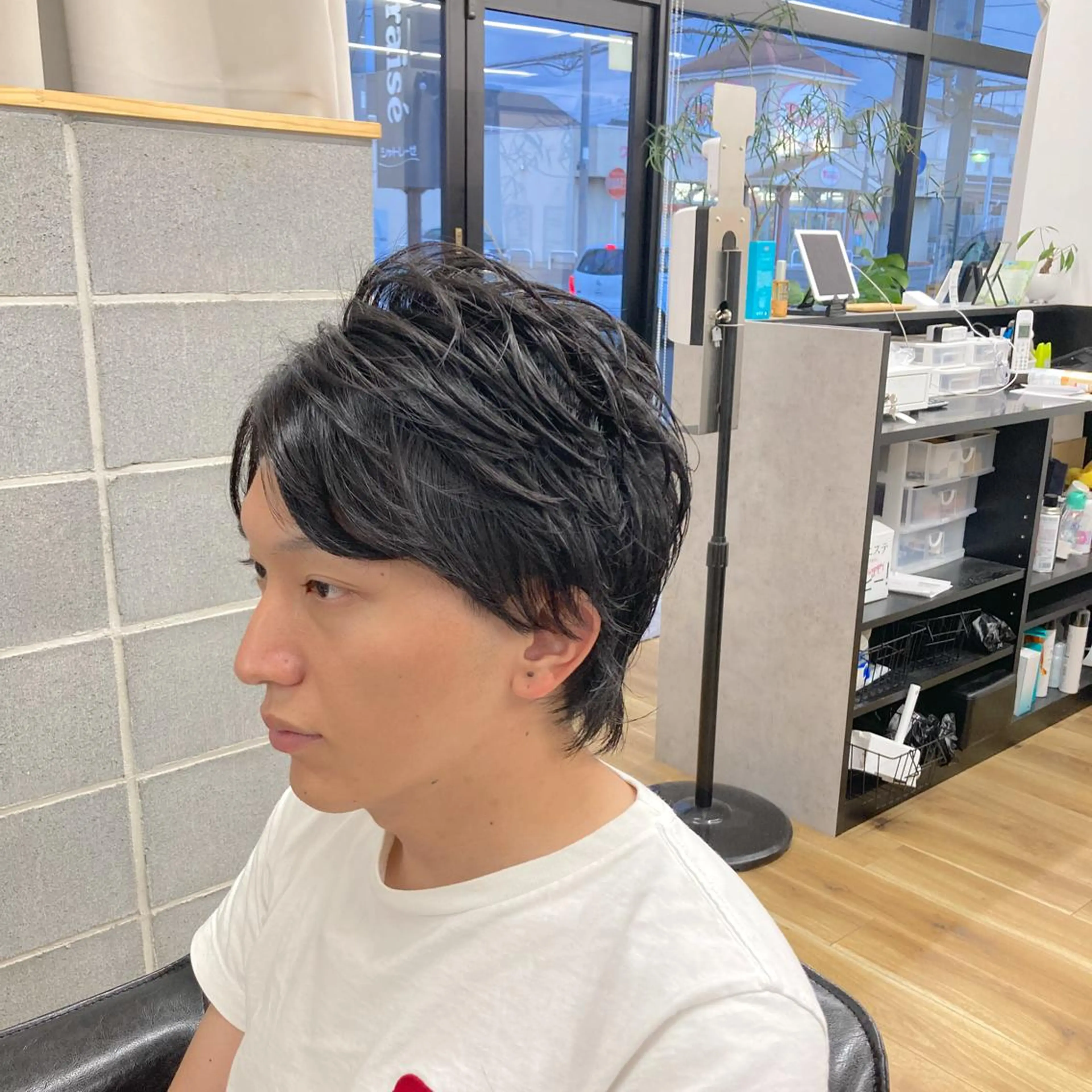 ミディアム メンズ メンズウルフカット ウルフカット カット メンズ特化/垣見 隼人のヘアスタイル