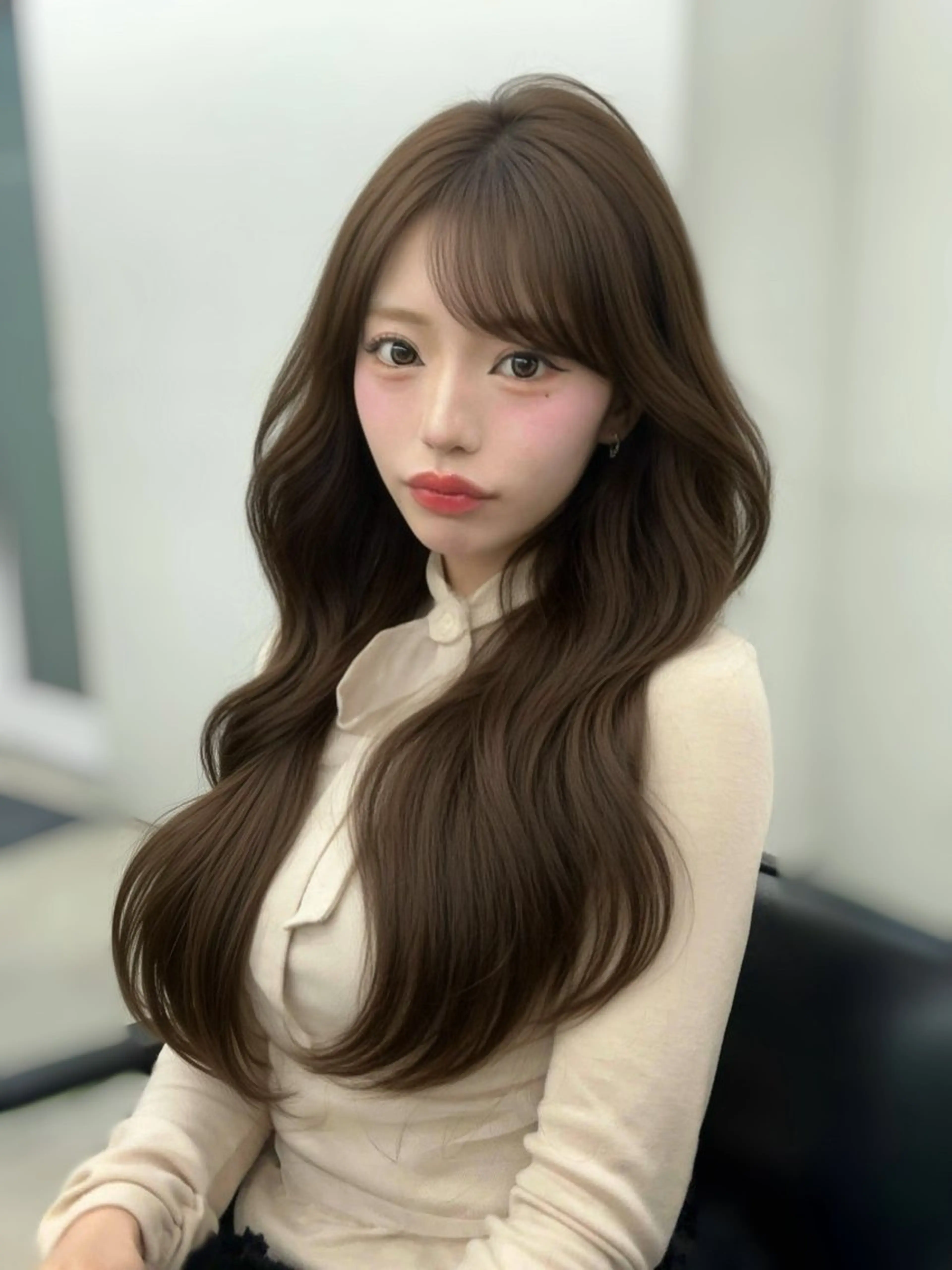 ロング ヘアカラー 🎀 うる艶透明感 カラー / 錦糸町のヘアスタイル