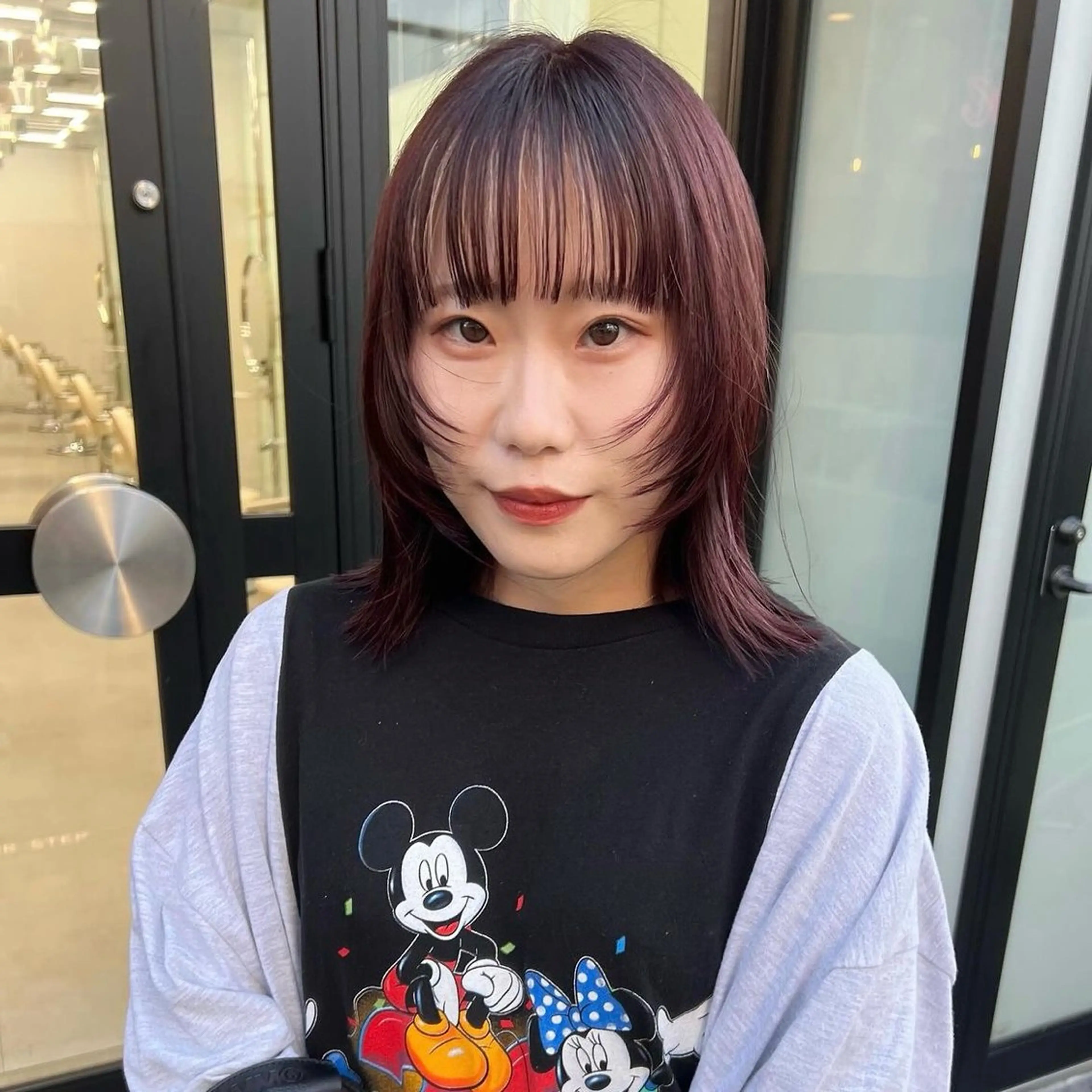 ミディアム カラー arisa/暖色 /伏見/レイヤーのヘアスタイル